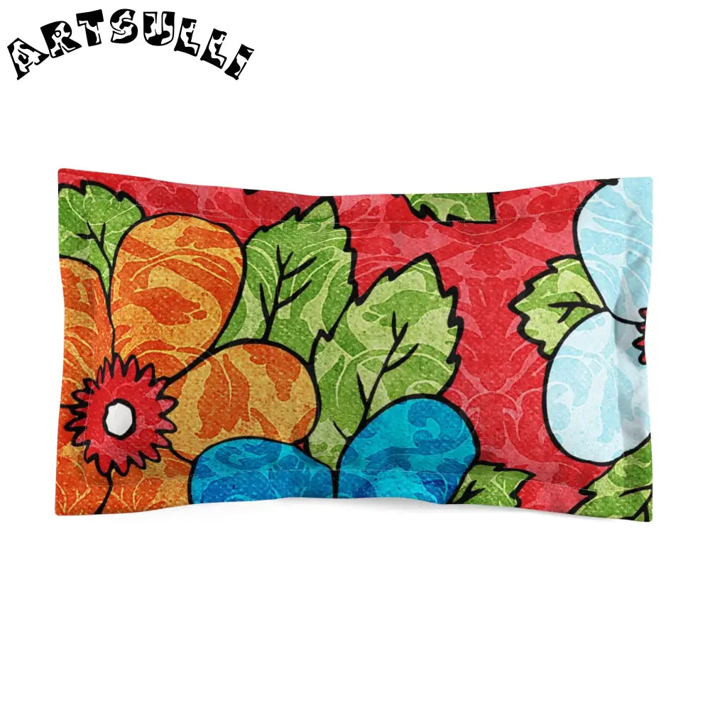 Colorful Floral Shams for a Special Place, Artsulli - Art is Long, Life is Short, Home Decor, Size, King, , , , , 26659904817635961085