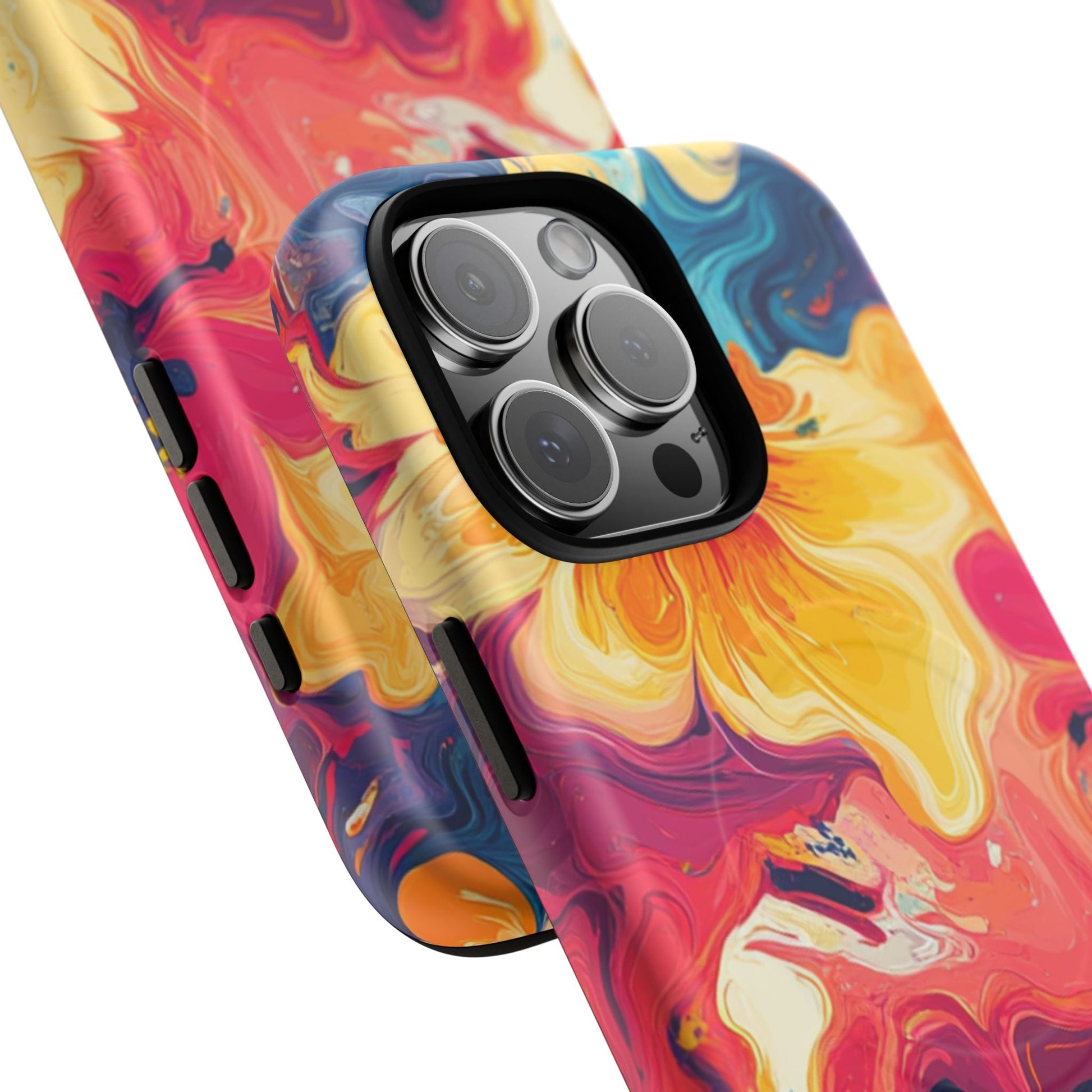 Colorful Floral Swirl MagSafe Phone Case, Artsulli - Art is Long, Life is Short, Phone Case, , , , , , , 