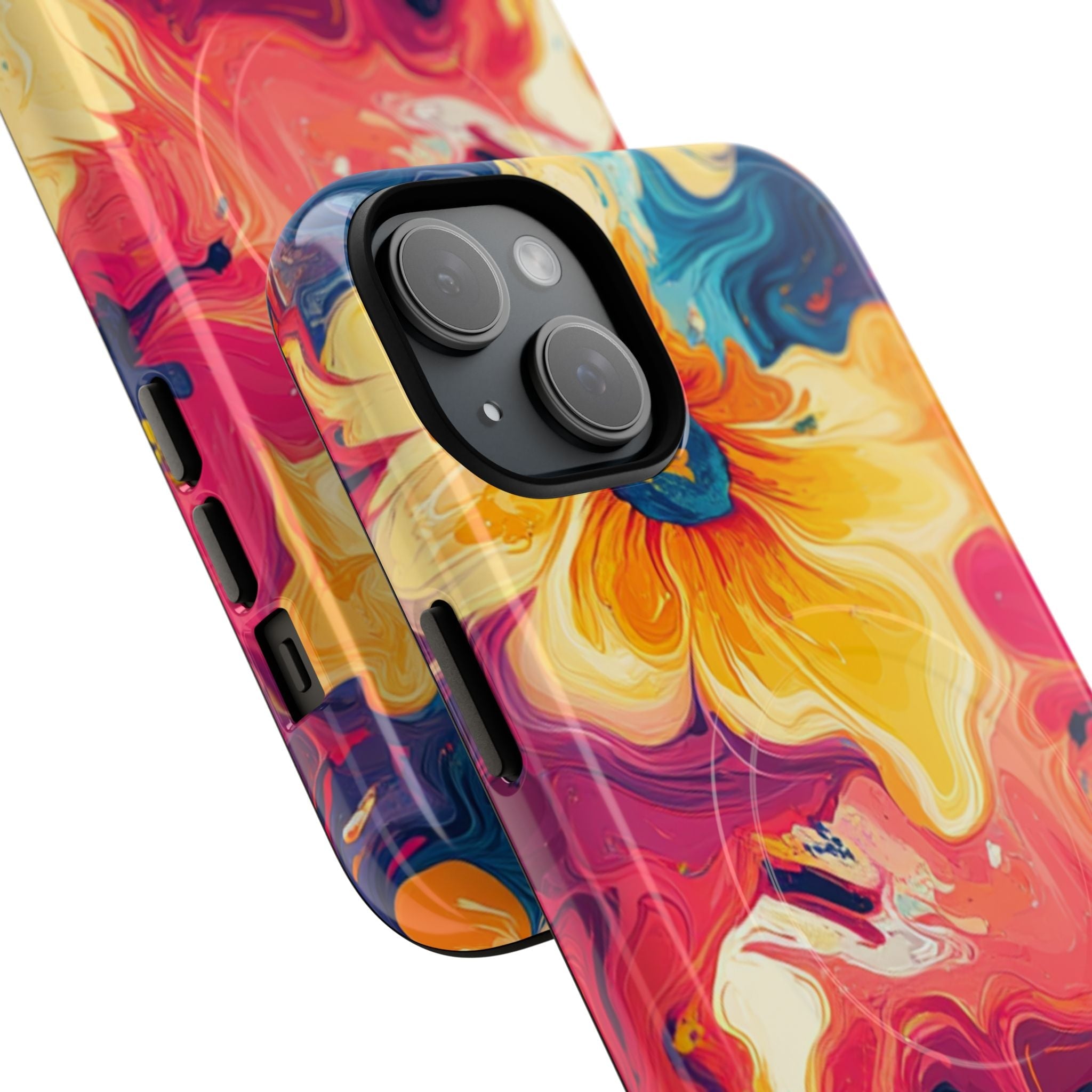 Colorful Floral Swirl MagSafe Phone Case, Artsulli - Art is Long, Life is Short, Phone Case, , , , , , , 