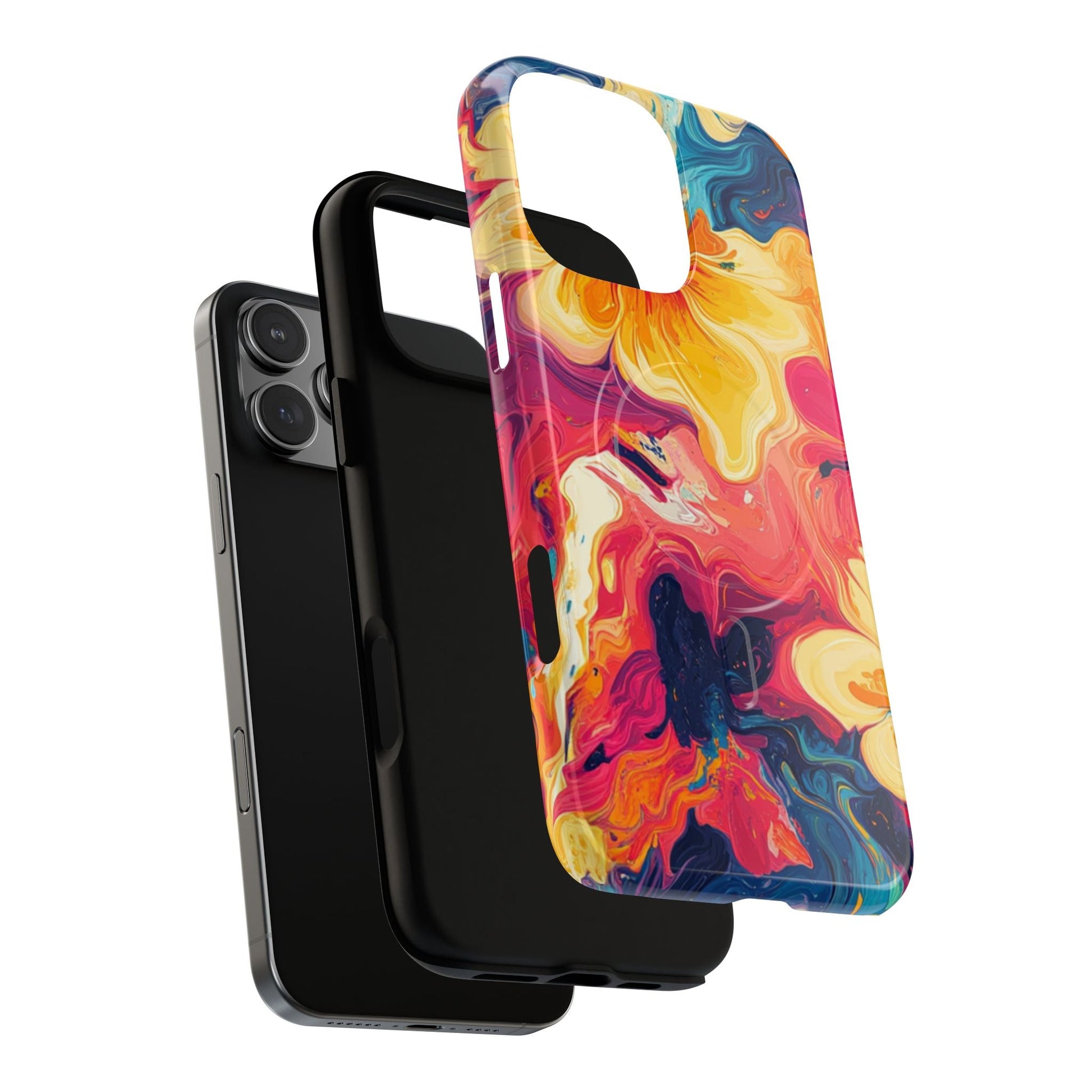Colorful Floral Swirl MagSafe Phone Case, Artsulli - Art is Long, Life is Short, Phone Case, , , , , , , 