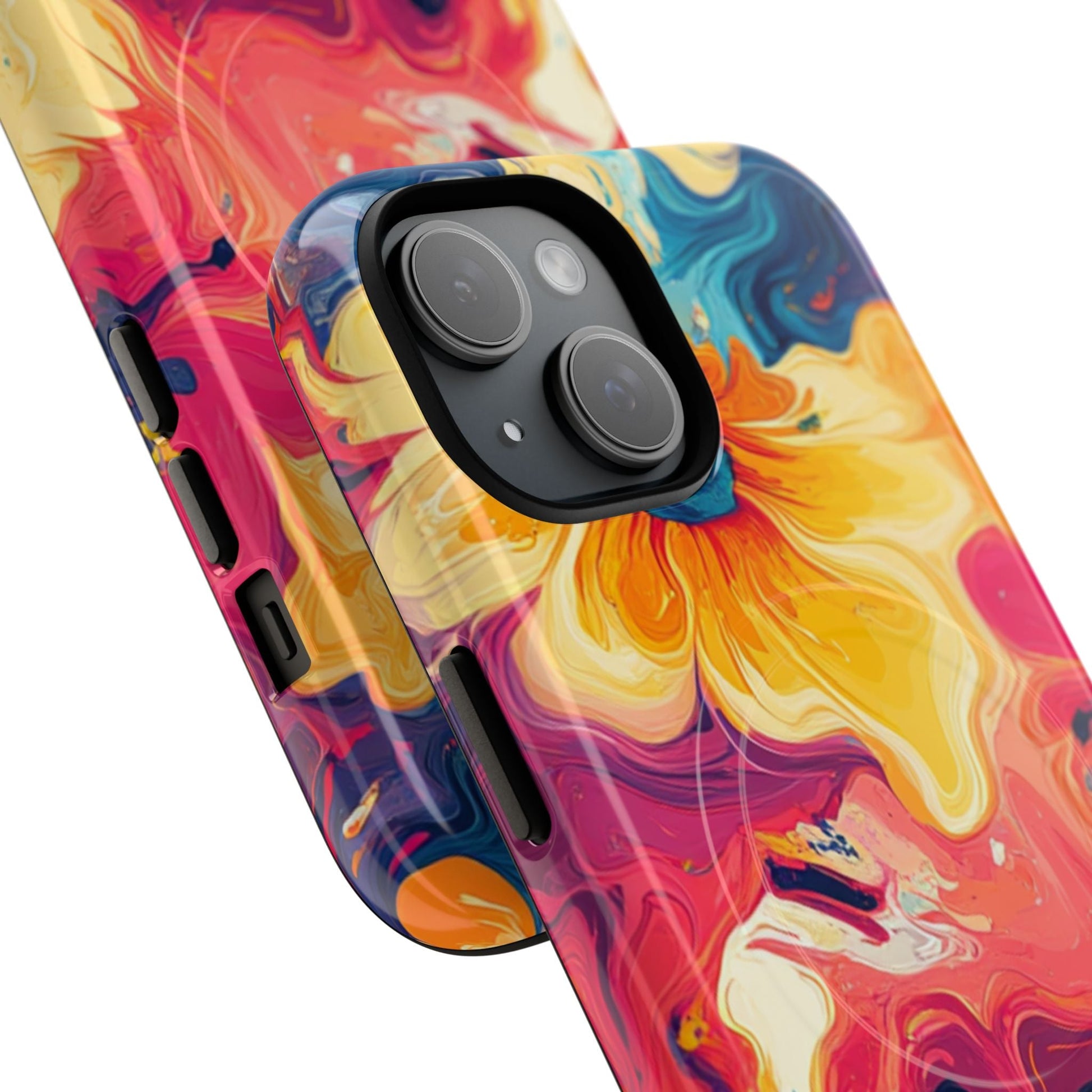 Colorful Floral Swirl MagSafe Phone Case, Artsulli - Art is Long, Life is Short, Phone Case, , , , , , , 