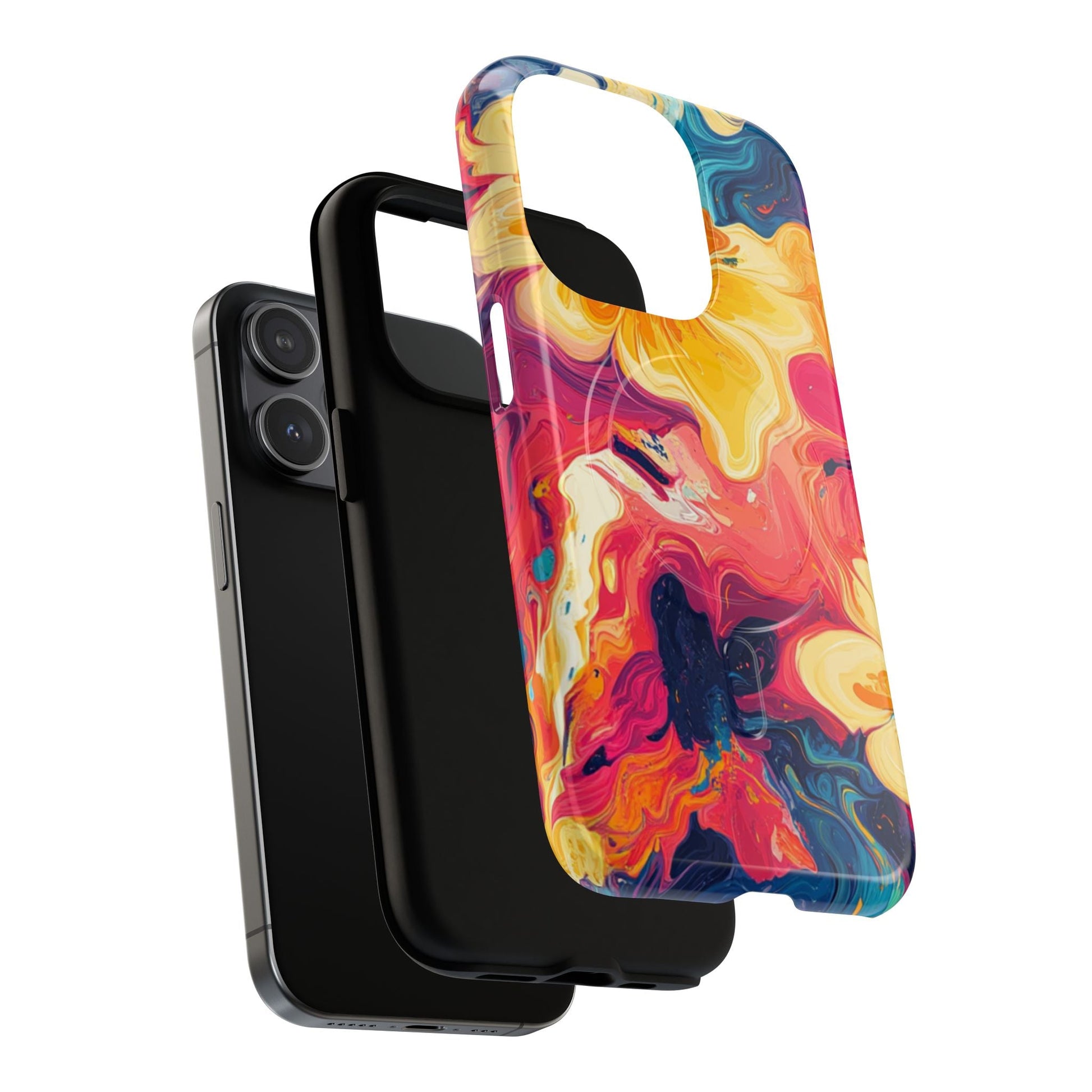 Colorful Floral Swirl MagSafe Phone Case, Artsulli - Art is Long, Life is Short, Phone Case, , , , , , , 