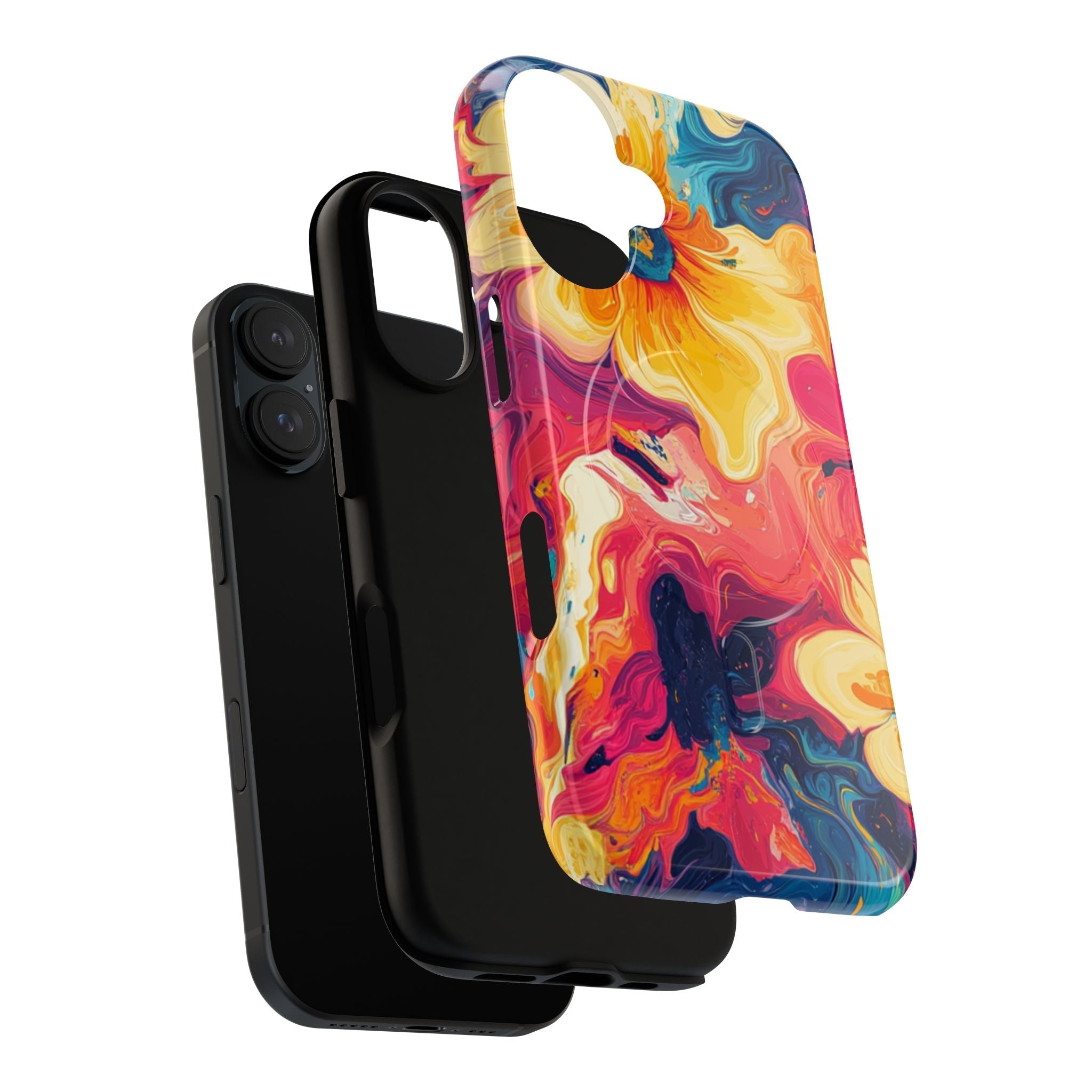 Colorful Floral Swirl MagSafe Phone Case, Artsulli - Art is Long, Life is Short, Phone Case, , , , , , , 