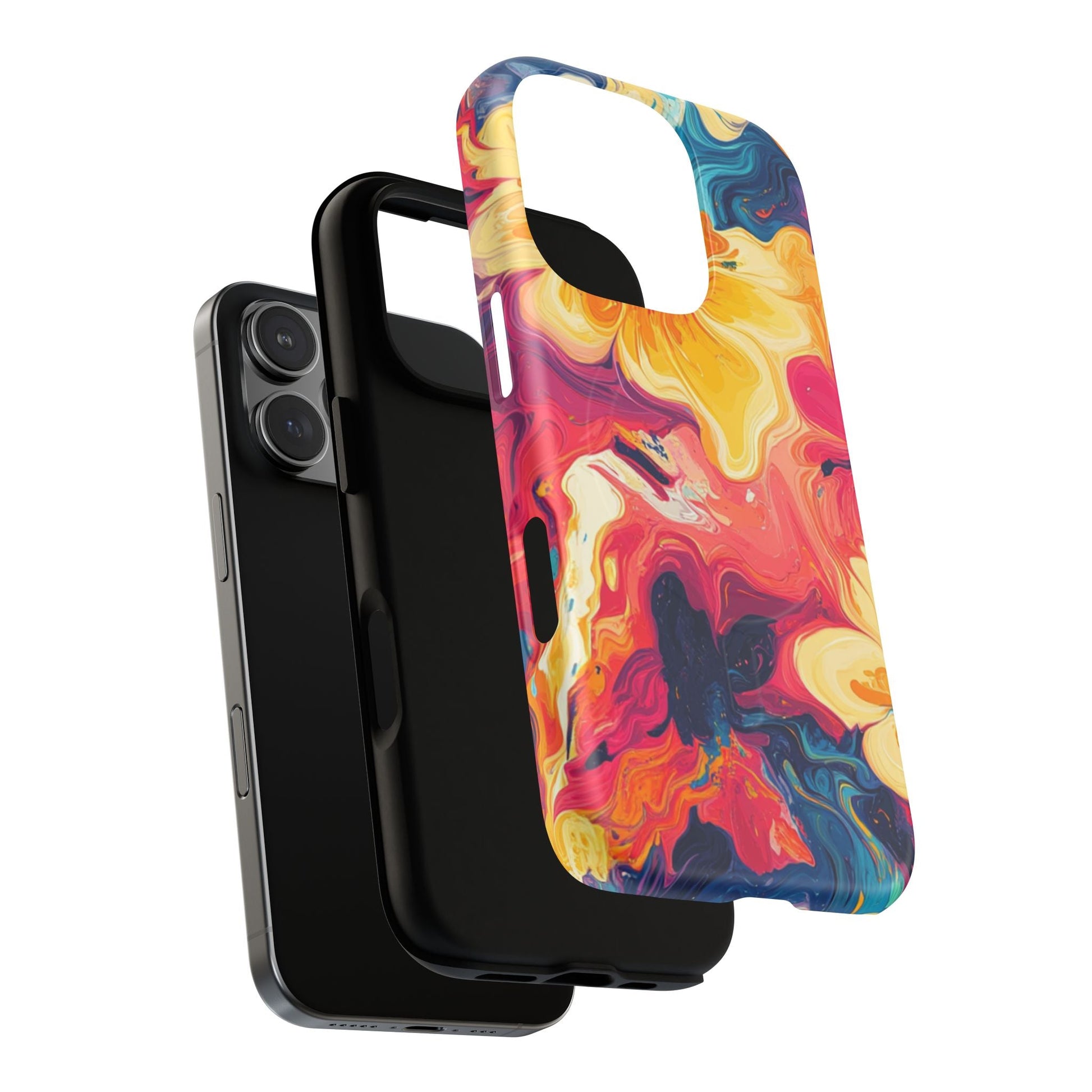 Colorful Floral Swirl MagSafe Phone Case, Artsulli - Art is Long, Life is Short, Phone Case, , , , , , , 