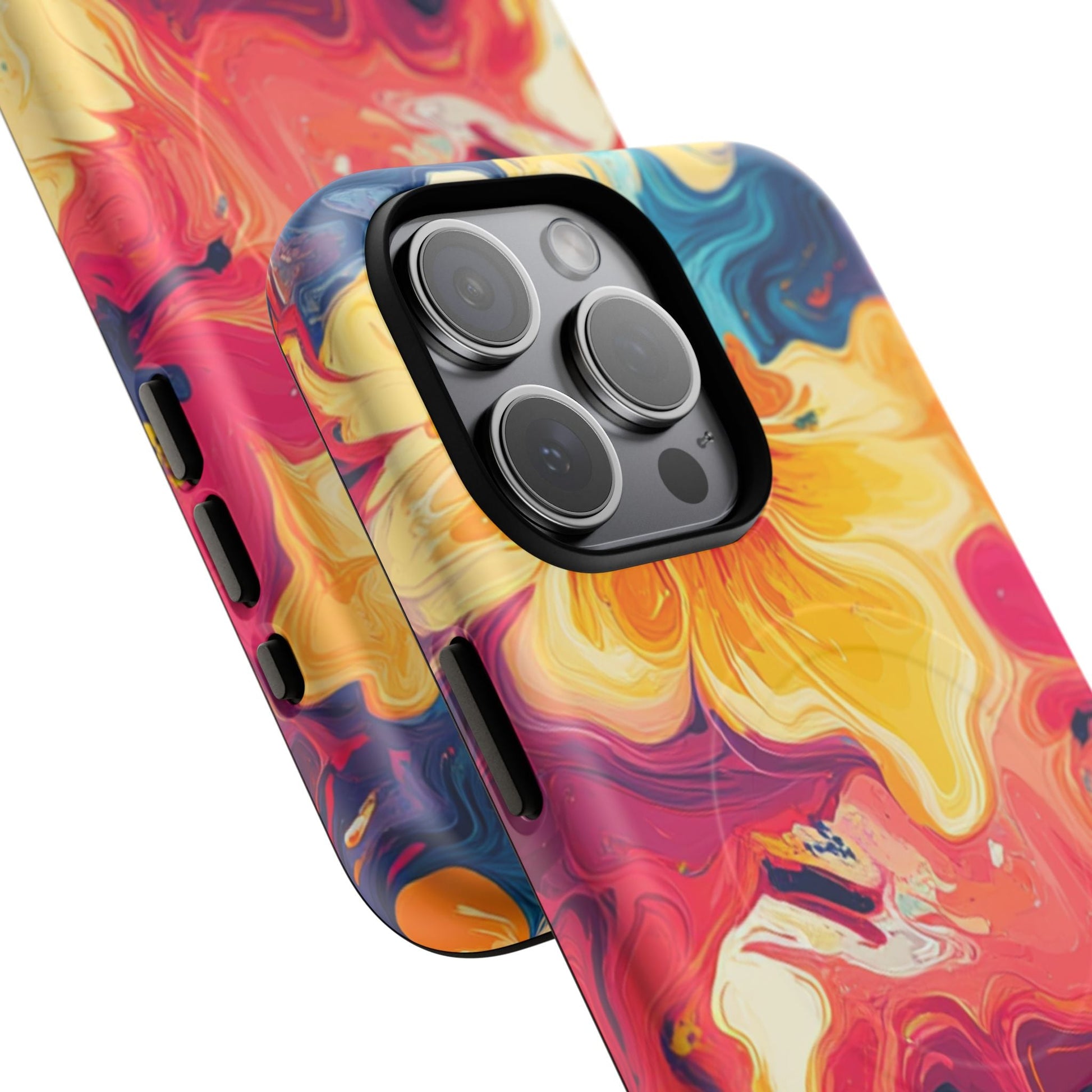 Colorful Floral Swirl MagSafe Phone Case, Artsulli - Art is Long, Life is Short, Phone Case, , , , , , , 