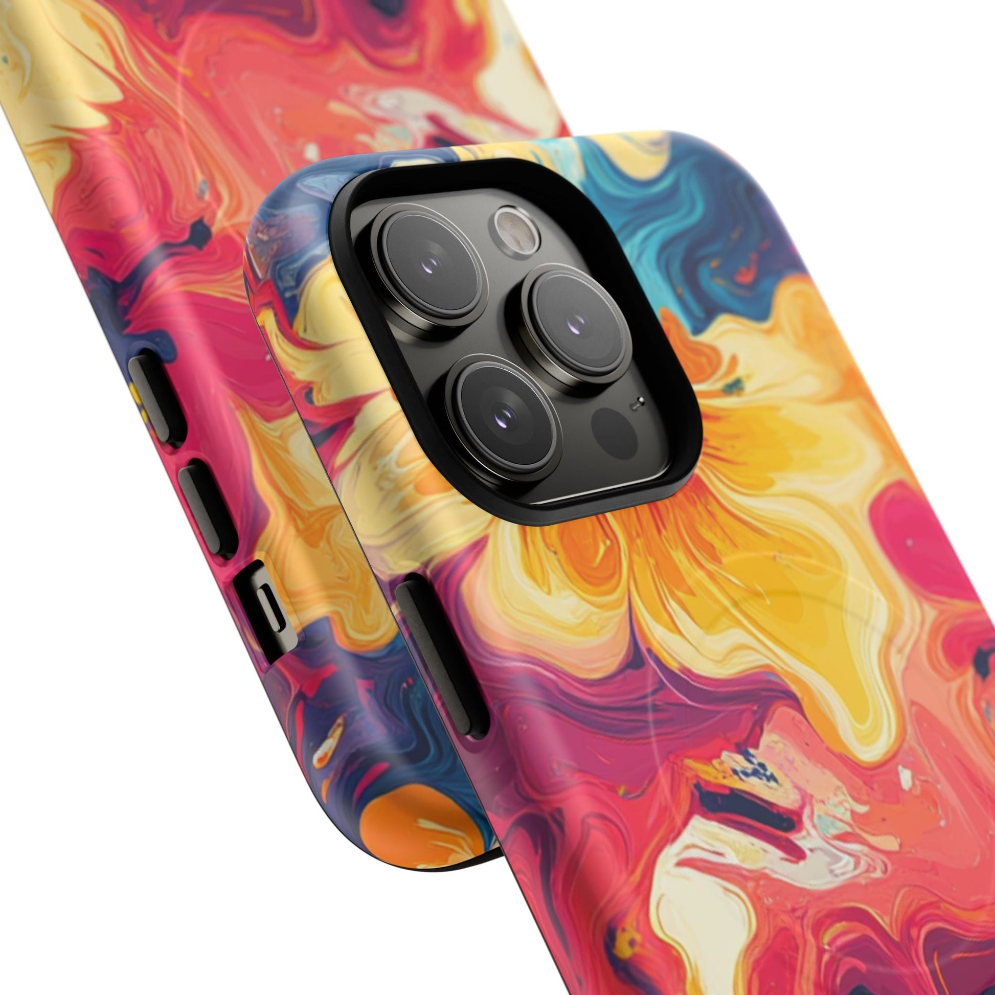 Colorful Floral Swirl MagSafe Phone Case, Artsulli - Art is Long, Life is Short, Phone Case, , , , , , , 