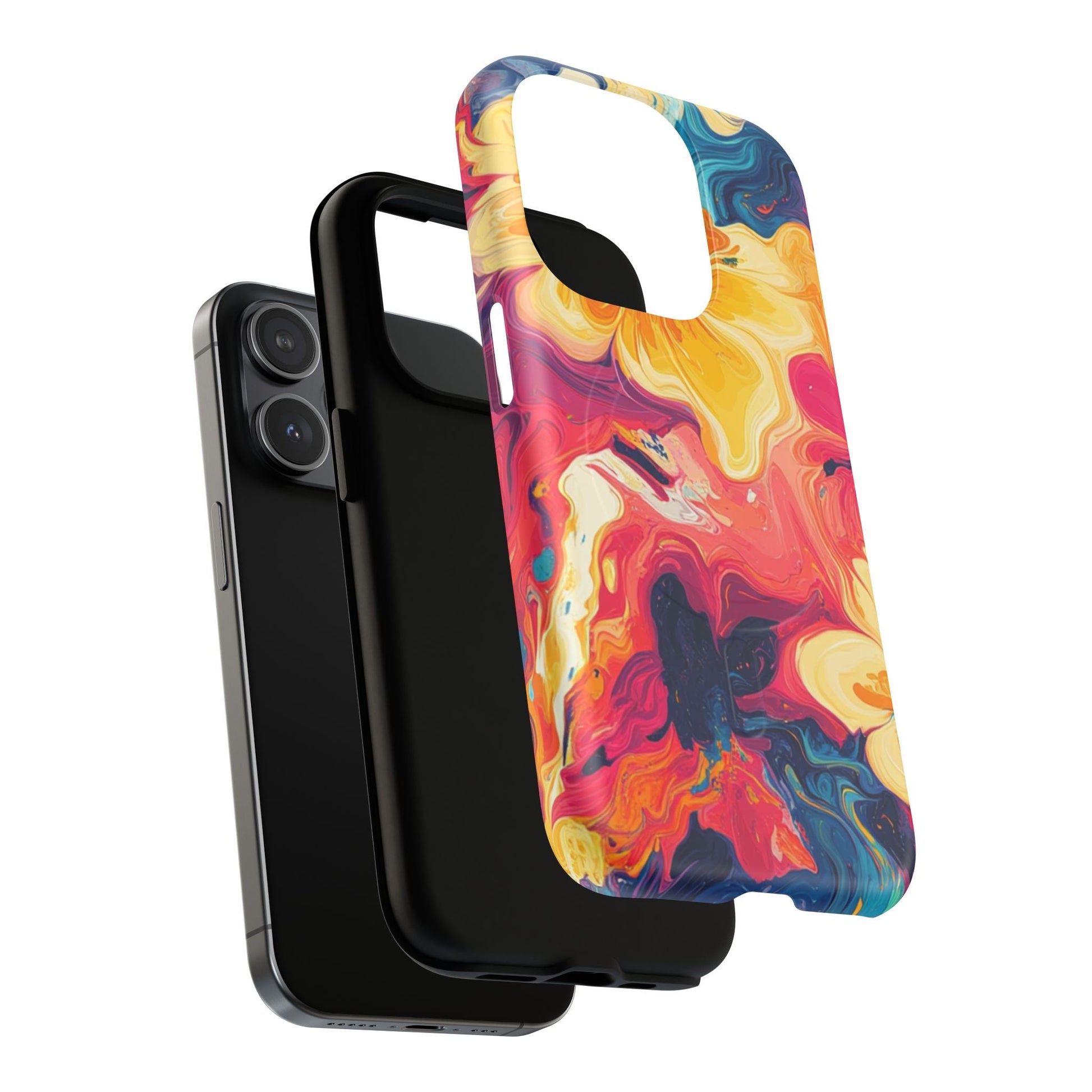 Colorful Floral Swirl MagSafe Phone Case, Artsulli - Art is Long, Life is Short, Phone Case, , , , , , , 