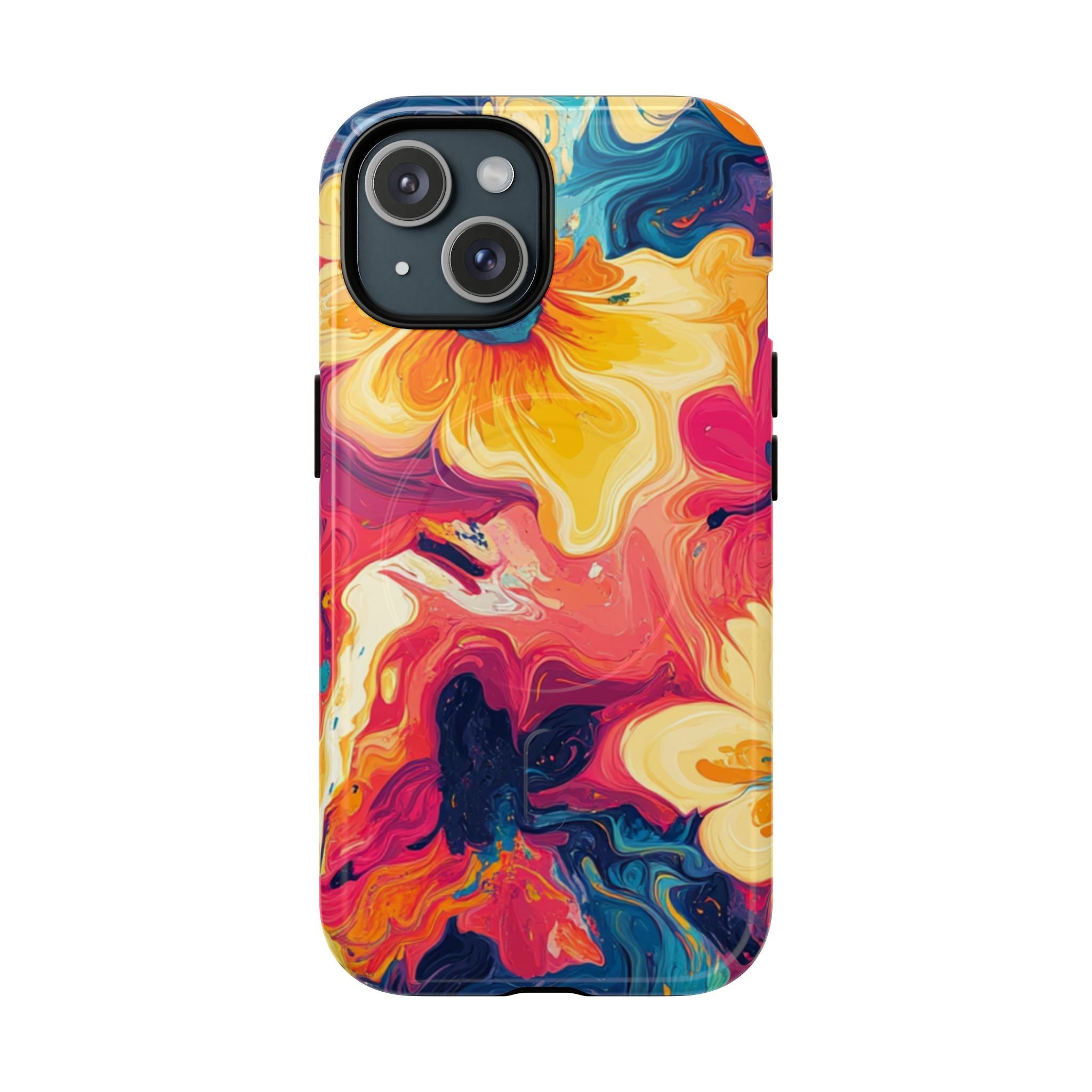 Printify Colorful Floral Swirl MagSafe Phone Case 2025