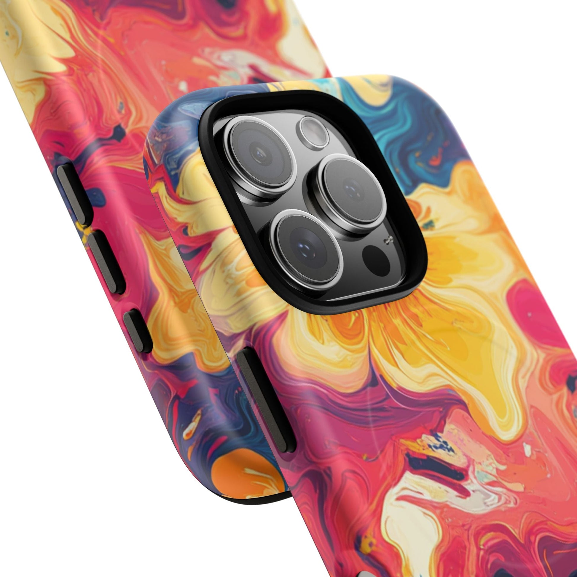 Colorful Floral Swirl MagSafe Phone Case, Artsulli - Art is Long, Life is Short, Phone Case, , , , , , , 