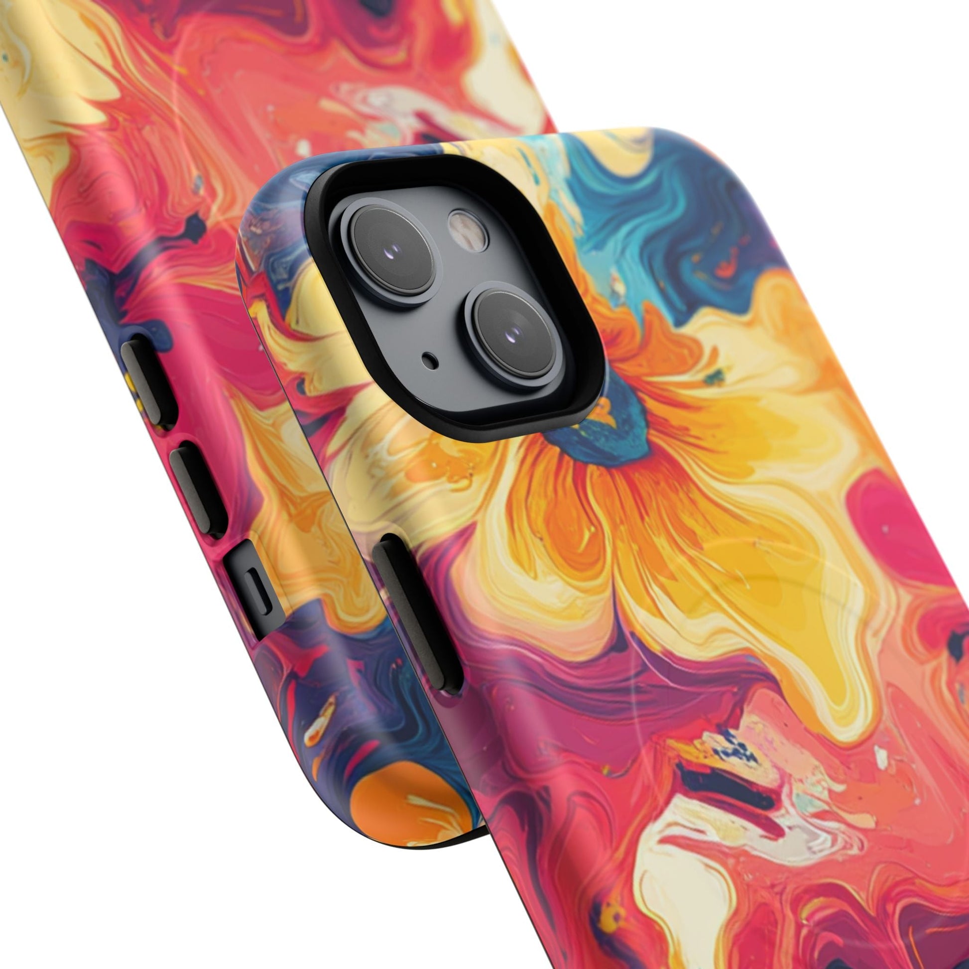 Colorful Floral Swirl MagSafe Phone Case, Artsulli - Art is Long, Life is Short, Phone Case, , , , , , , 