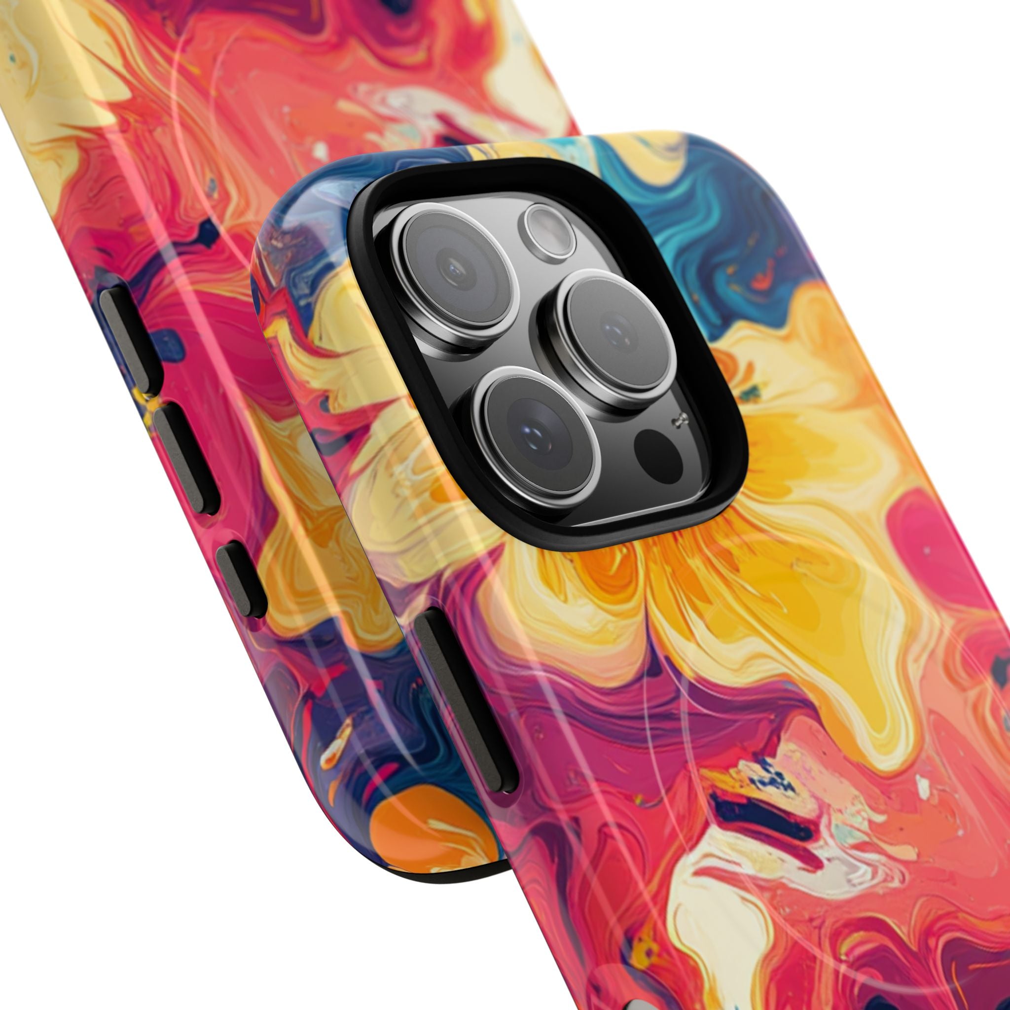 Colorful Floral Swirl MagSafe Phone Case, Artsulli - Art is Long, Life is Short, Phone Case, , , , , , , 
