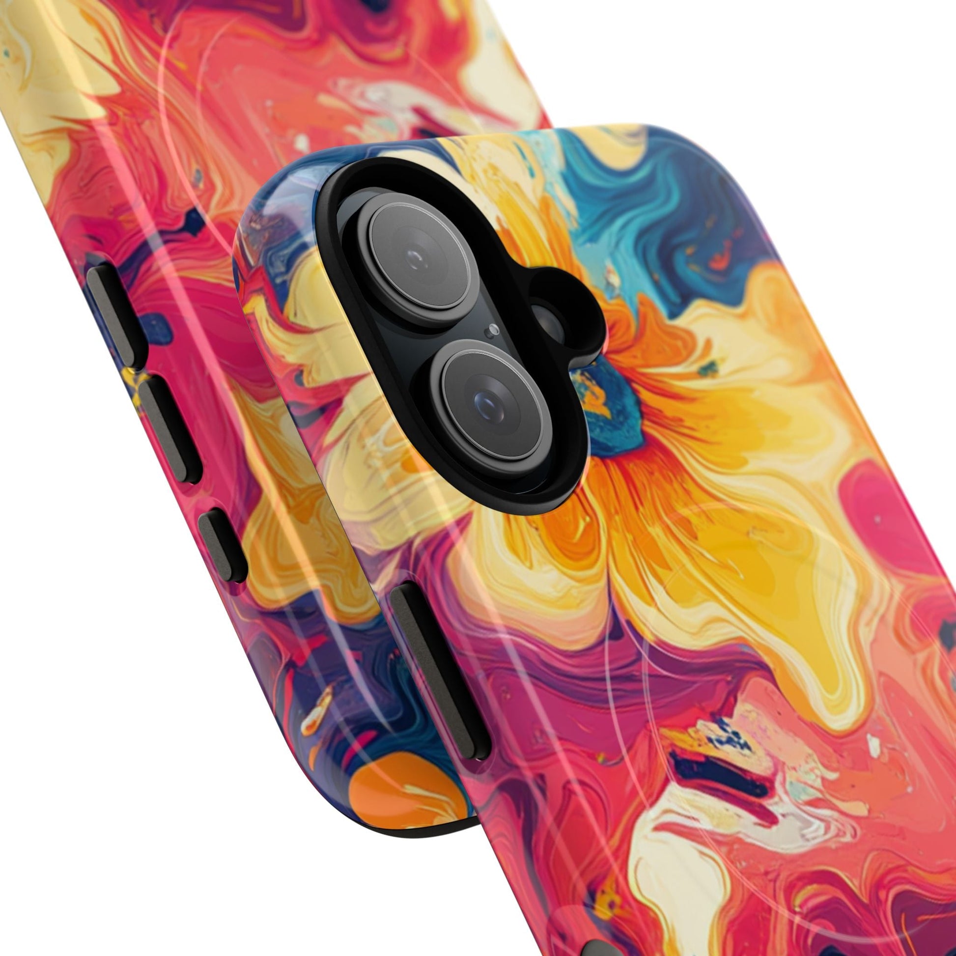 Colorful Floral Swirl MagSafe Phone Case, Artsulli - Art is Long, Life is Short, Phone Case, , , , , , , 