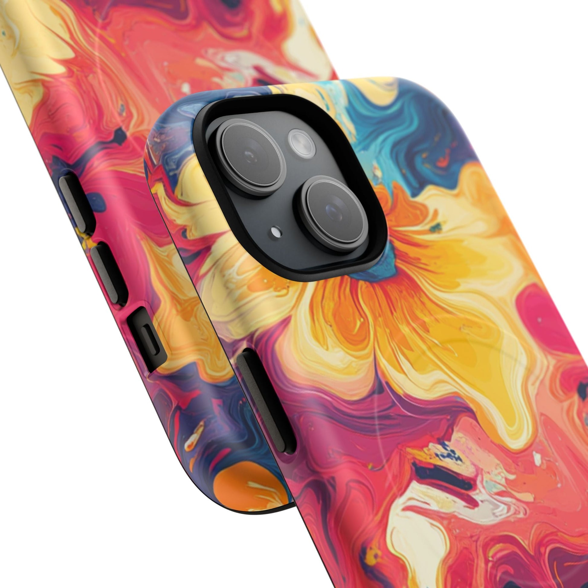 Colorful Floral Swirl MagSafe Phone Case, Artsulli - Art is Long, Life is Short, Phone Case, , , , , , , 