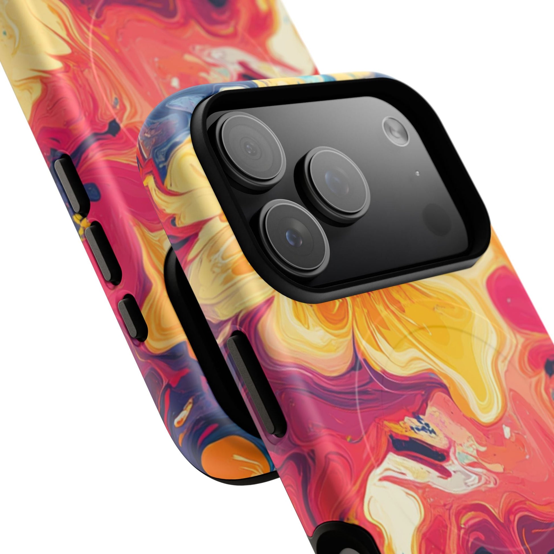 Colorful Floral Swirl MagSafe Phone Case, Artsulli - Art is Long, Life is Short, Phone Case, , , , , , , 