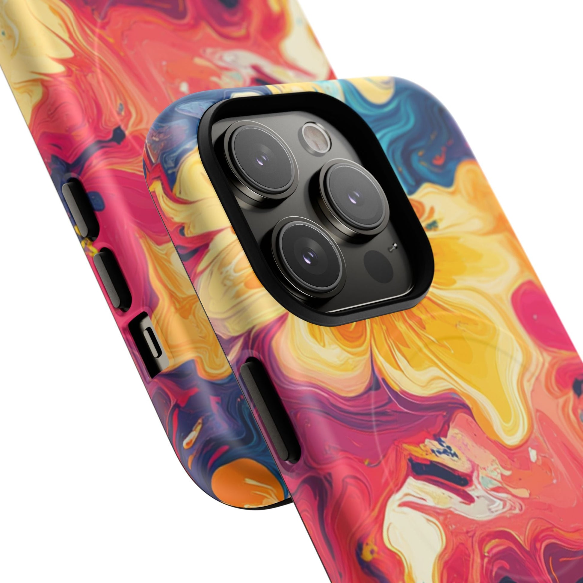 Colorful Floral Swirl MagSafe Phone Case, Artsulli - Art is Long, Life is Short, Phone Case, , , , , , , 