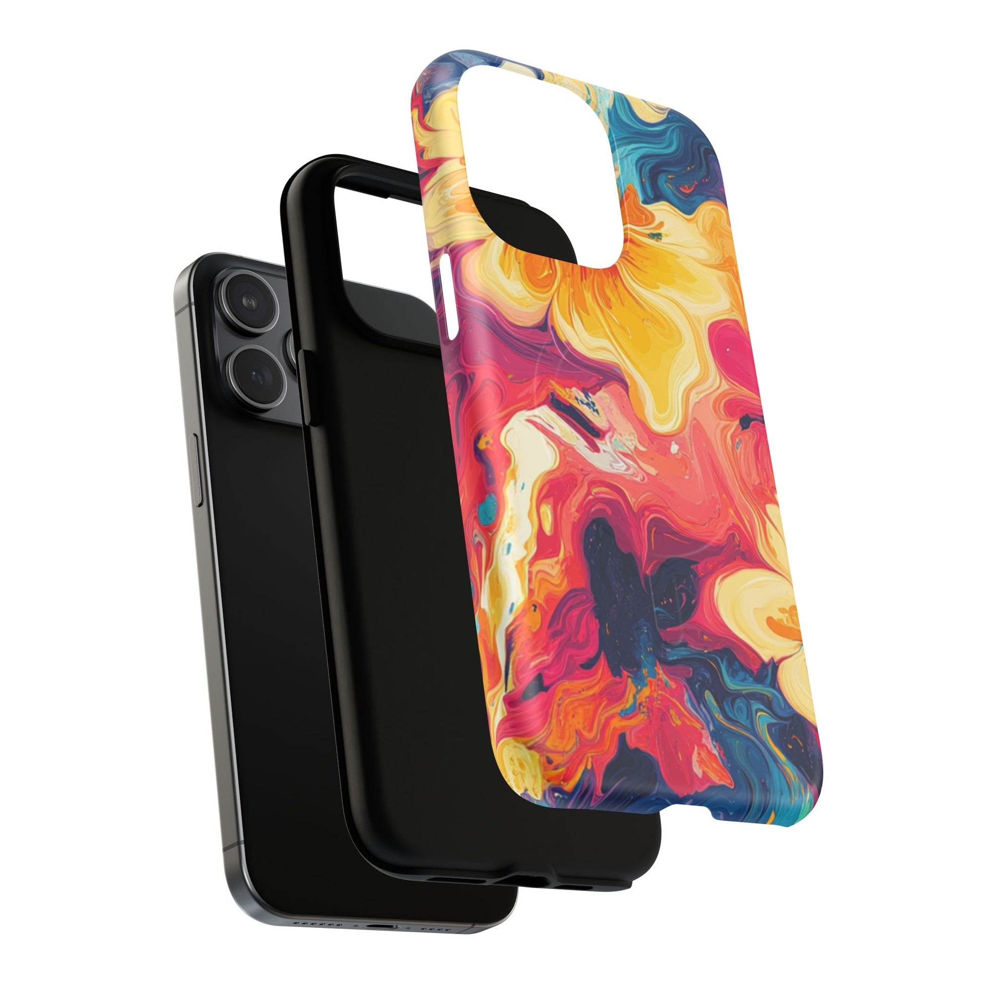 Colorful Floral Swirl MagSafe Phone Case, Artsulli - Art is Long, Life is Short, Phone Case, , , , , , , 
