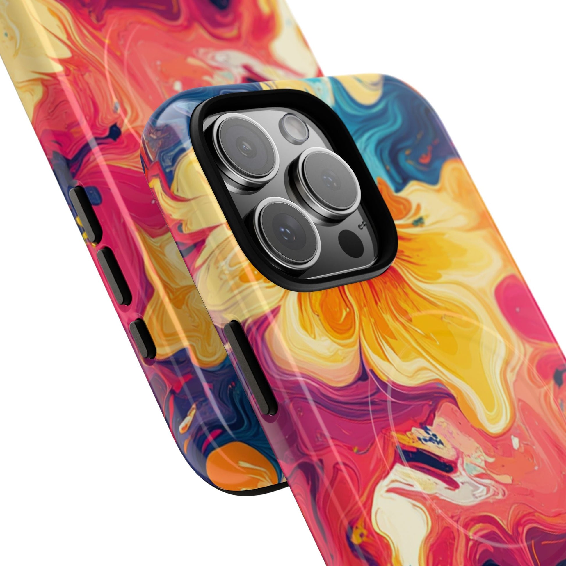 Colorful Floral Swirl MagSafe Phone Case, Artsulli - Art is Long, Life is Short, Phone Case, , , , , , , 