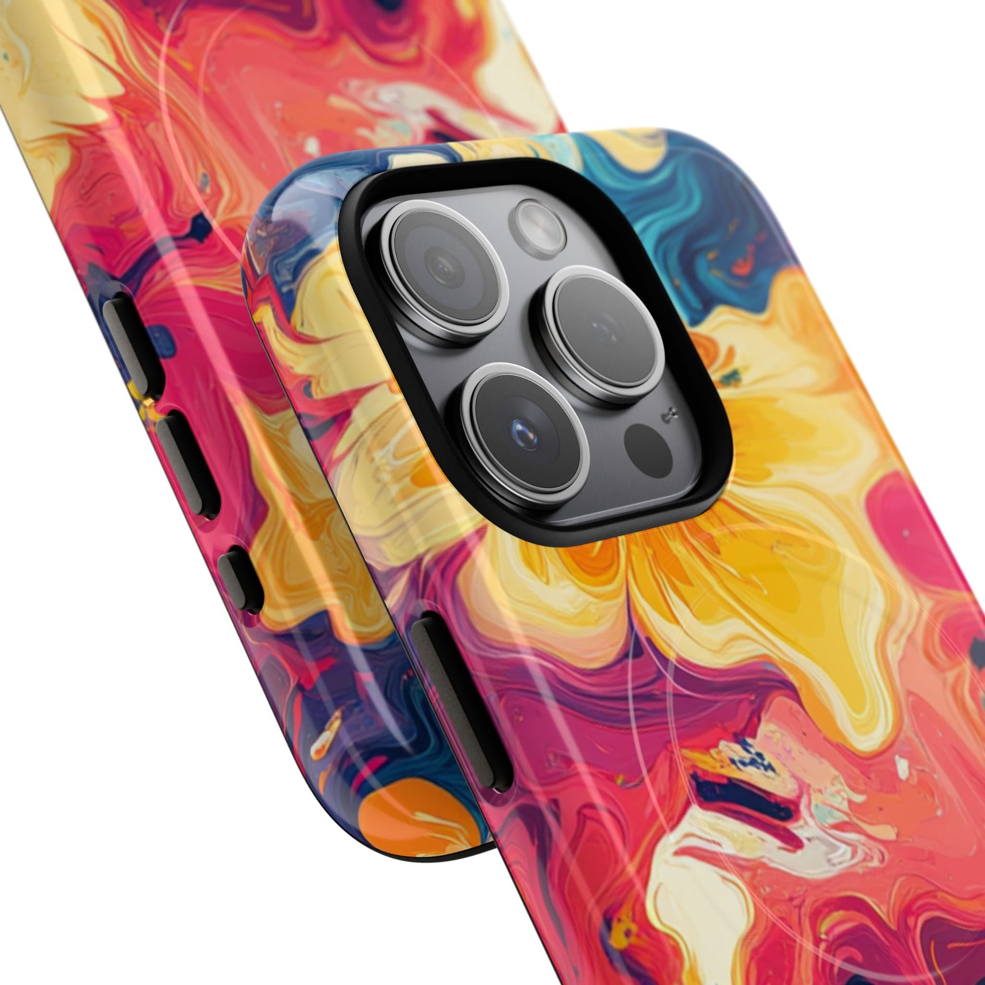 Colorful Floral Swirl MagSafe Phone Case, Artsulli - Art is Long, Life is Short, Phone Case, , , , , , , 