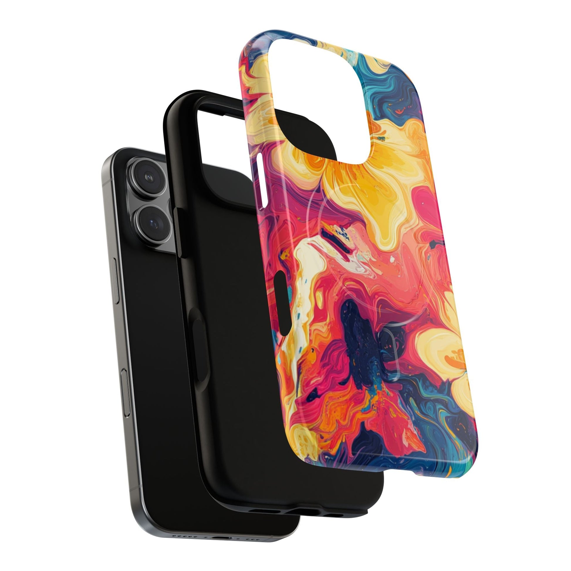 Colorful Floral Swirl MagSafe Phone Case, Artsulli - Art is Long, Life is Short, Phone Case, , , , , , , 