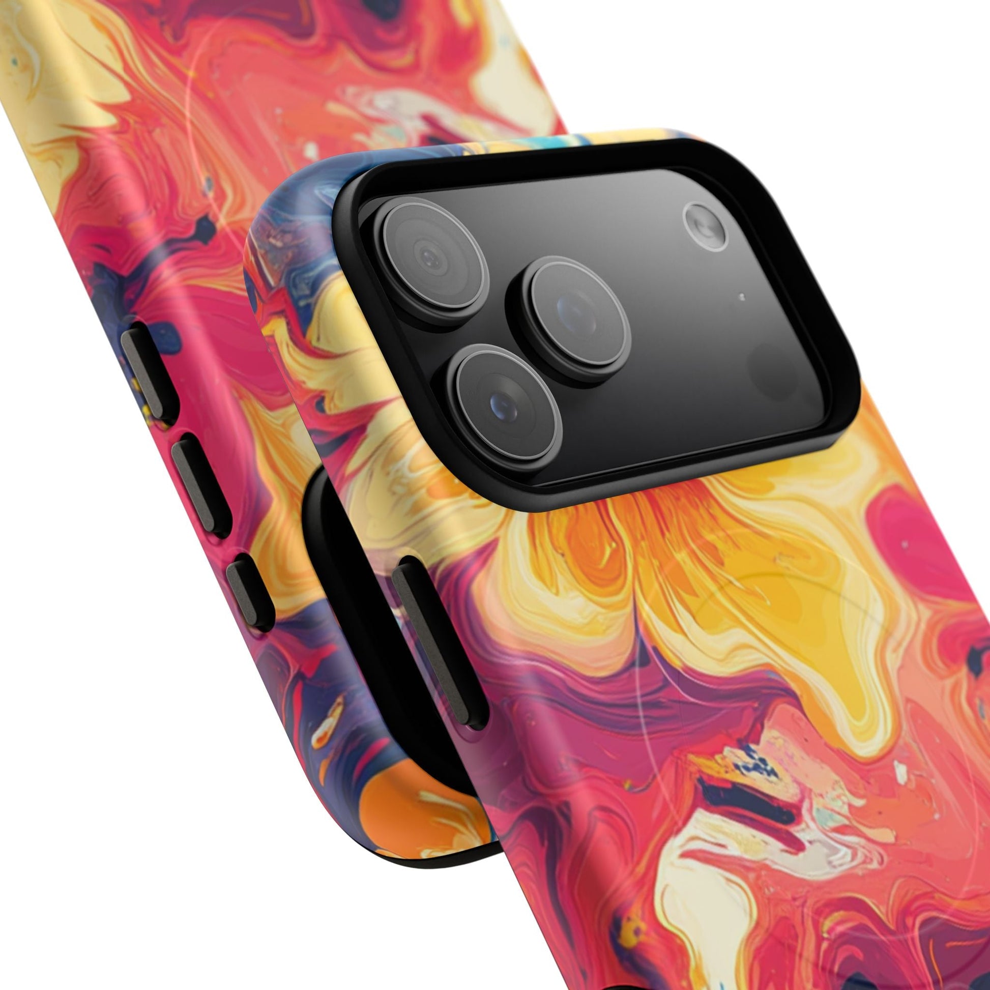 Colorful Floral Swirl MagSafe Phone Case, Artsulli - Art is Long, Life is Short, Phone Case, , , , , , , 