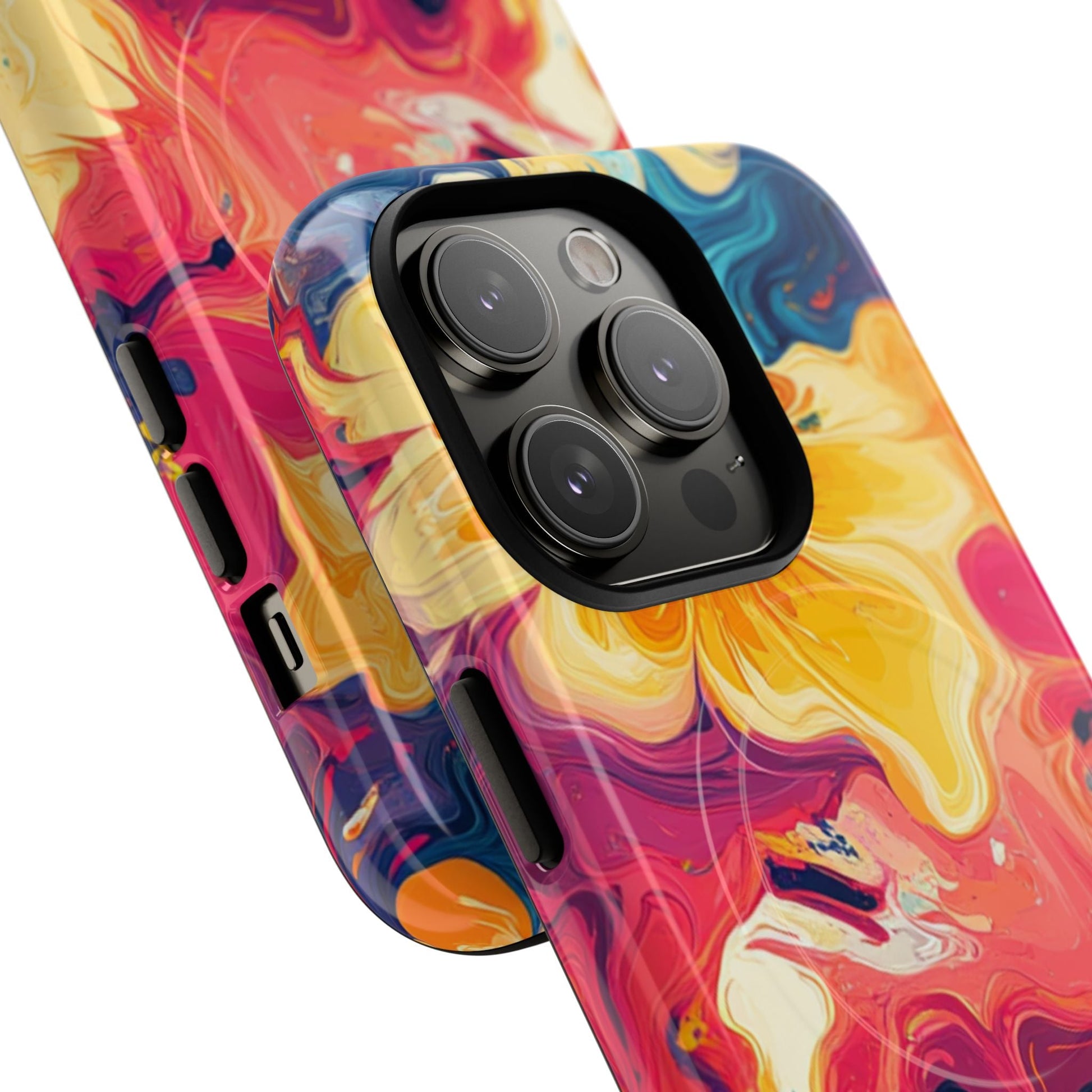 Colorful Floral Swirl MagSafe Phone Case, Artsulli - Art is Long, Life is Short, Phone Case, , , , , , , 