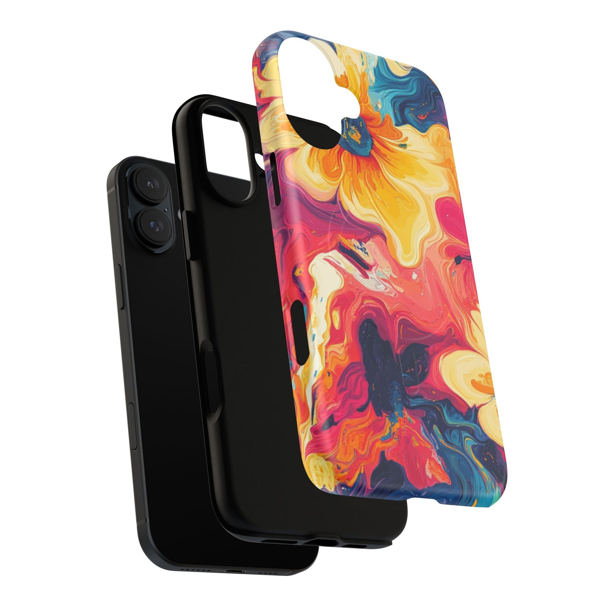 Colorful Floral Swirl MagSafe Phone Case, Artsulli - Art is Long, Life is Short, Phone Case, , , , , , , 