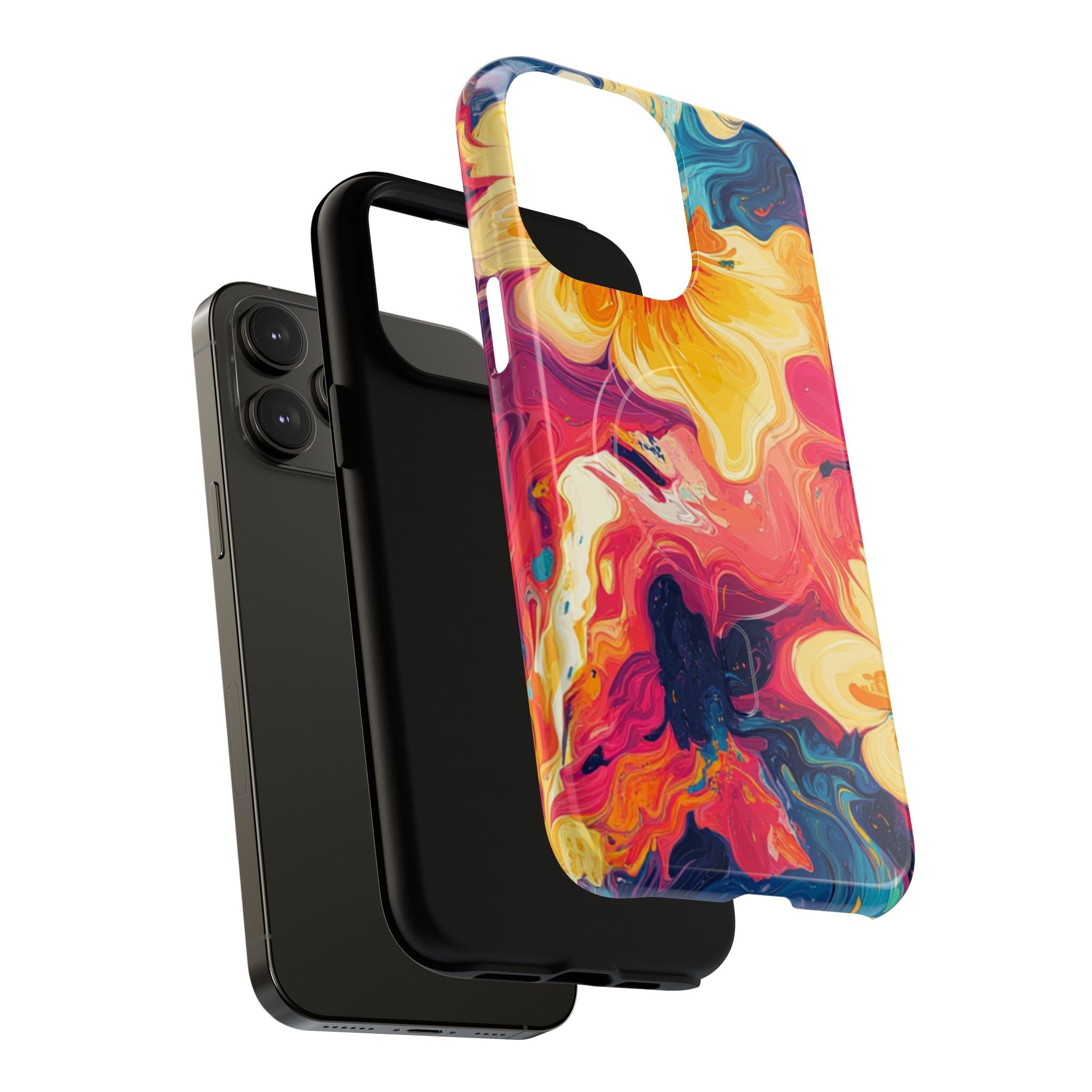 Colorful Floral Swirl MagSafe Phone Case, Artsulli - Art is Long, Life is Short, Phone Case, , , , , , , 
