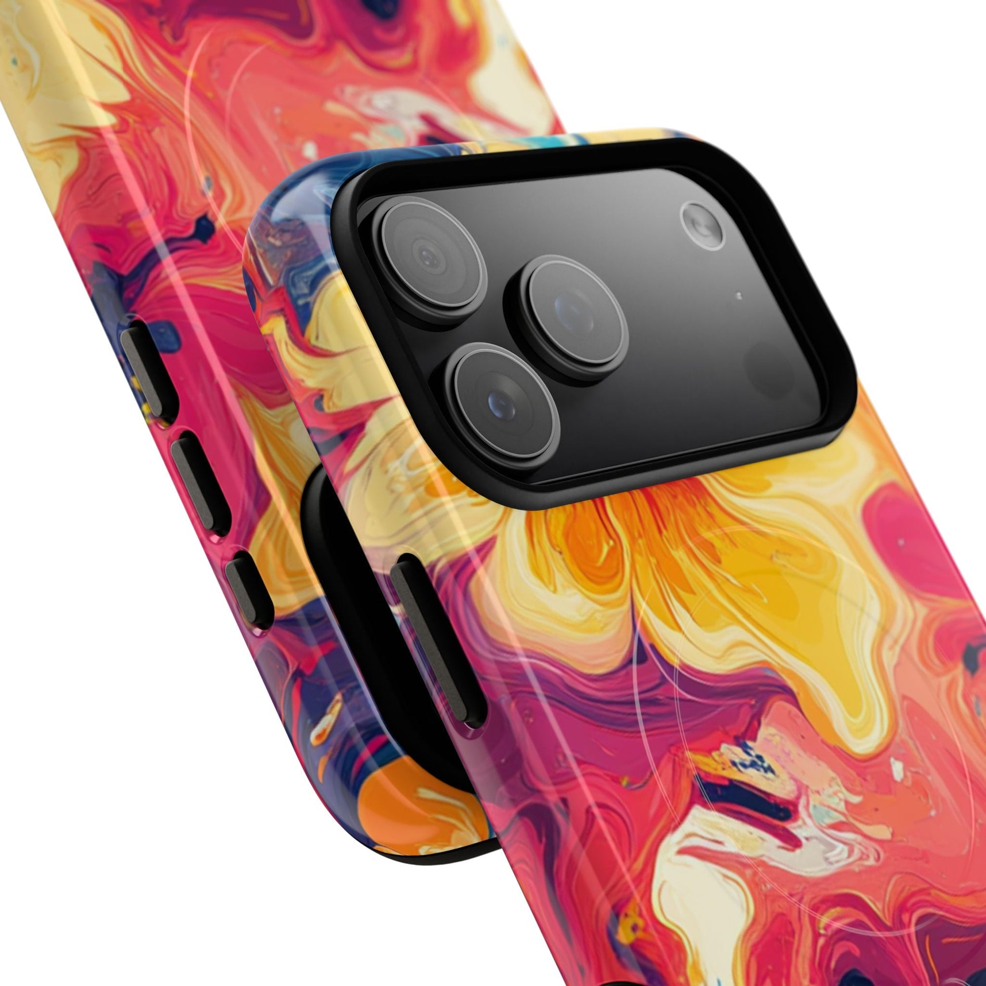 Colorful Floral Swirl MagSafe Phone Case, Artsulli - Art is Long, Life is Short, Phone Case, , , , , , , 