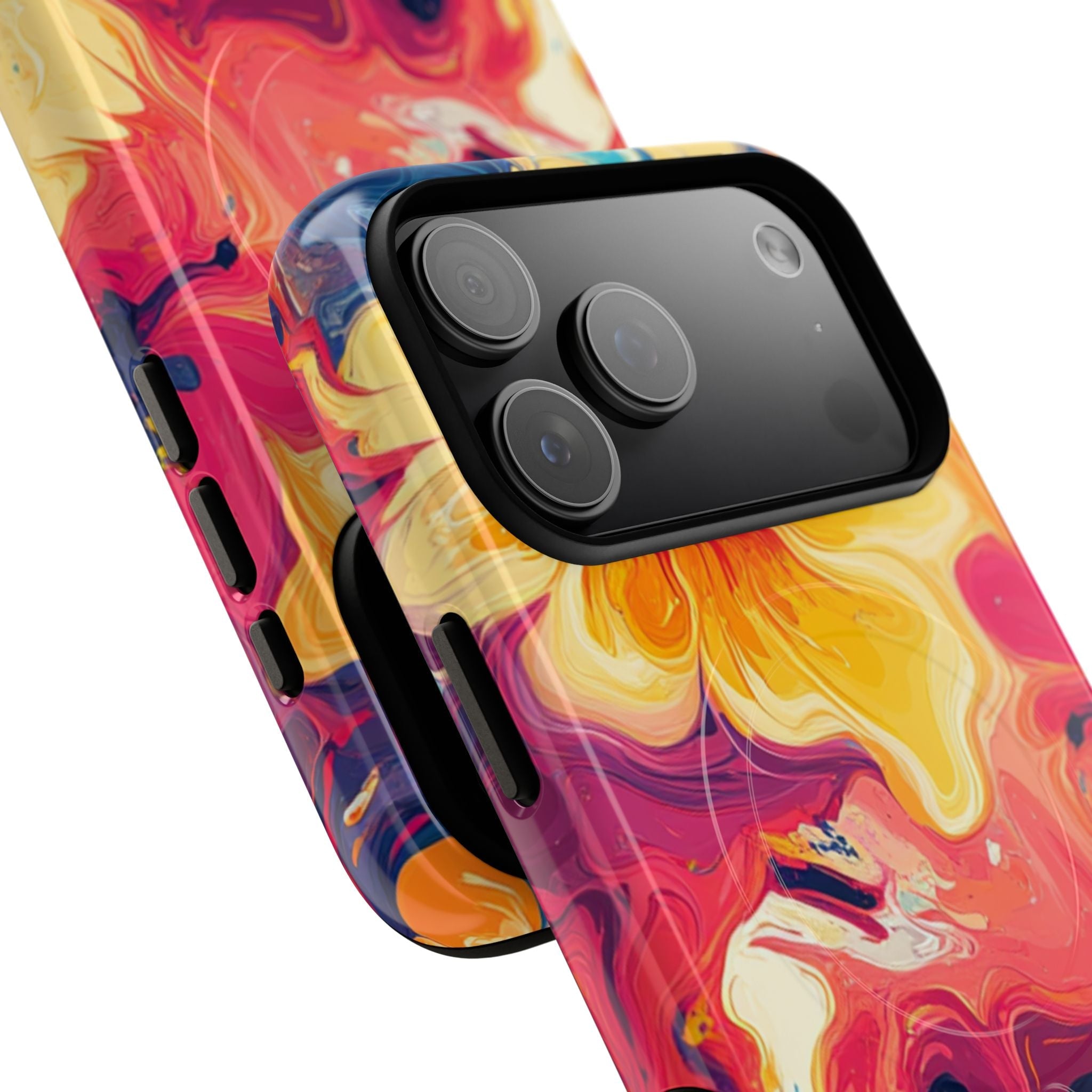 Colorful Floral Swirl MagSafe Phone Case, Artsulli - Art is Long, Life is Short, Phone Case, , , , , , , 