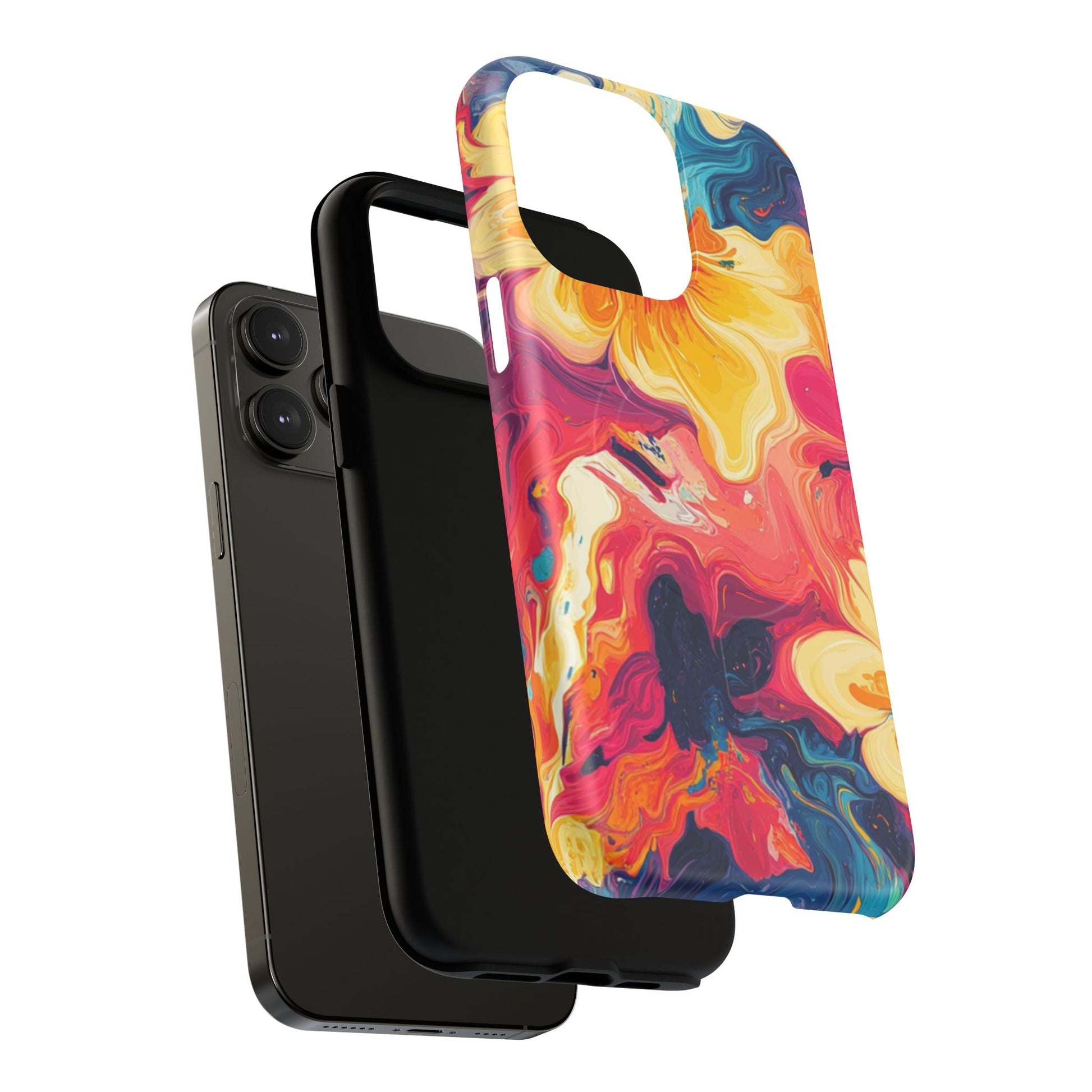 Colorful Floral Swirl MagSafe Phone Case, Artsulli - Art is Long, Life is Short, Phone Case, , , , , , , 