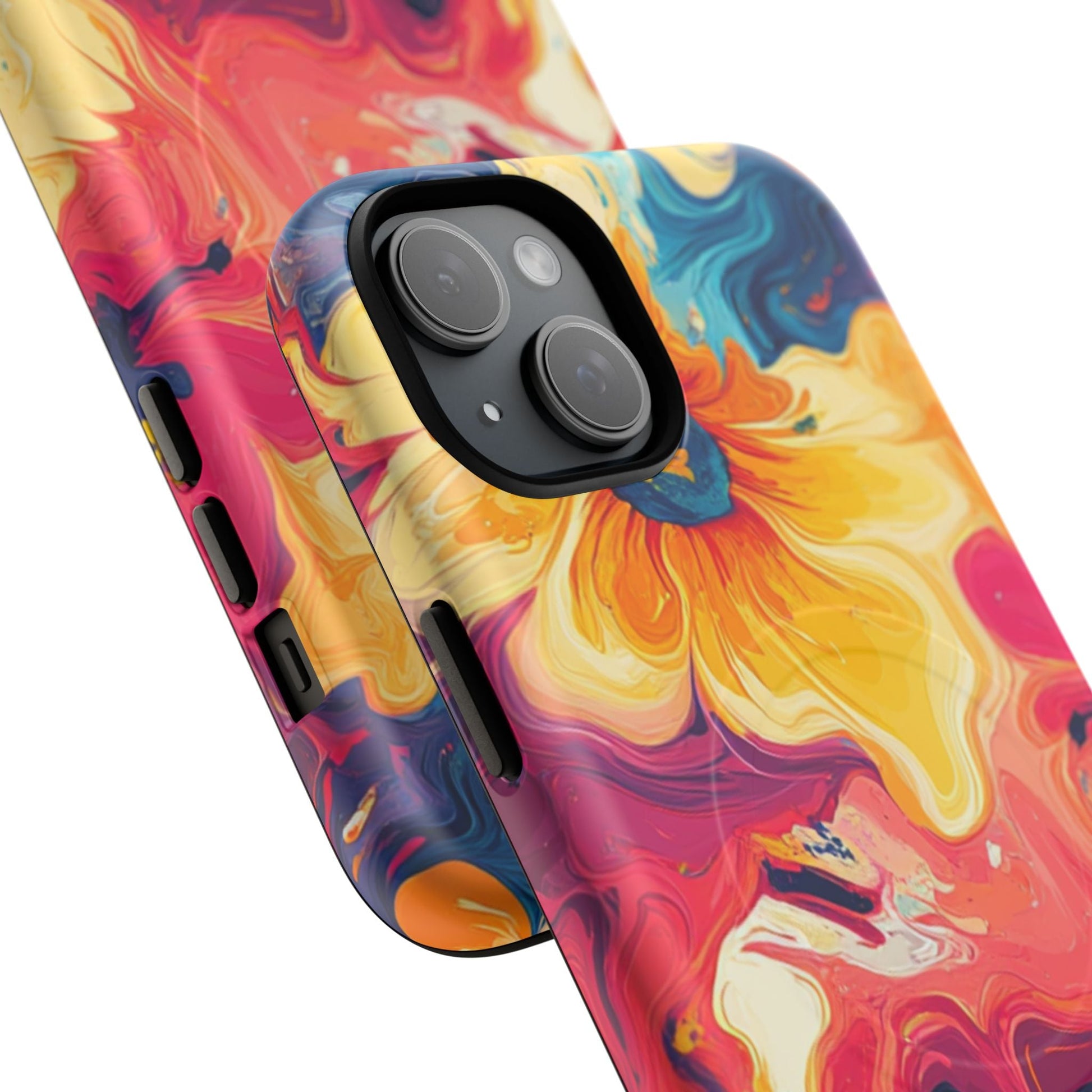 Colorful Floral Swirl MagSafe Phone Case, Artsulli - Art is Long, Life is Short, Phone Case, , , , , , , 