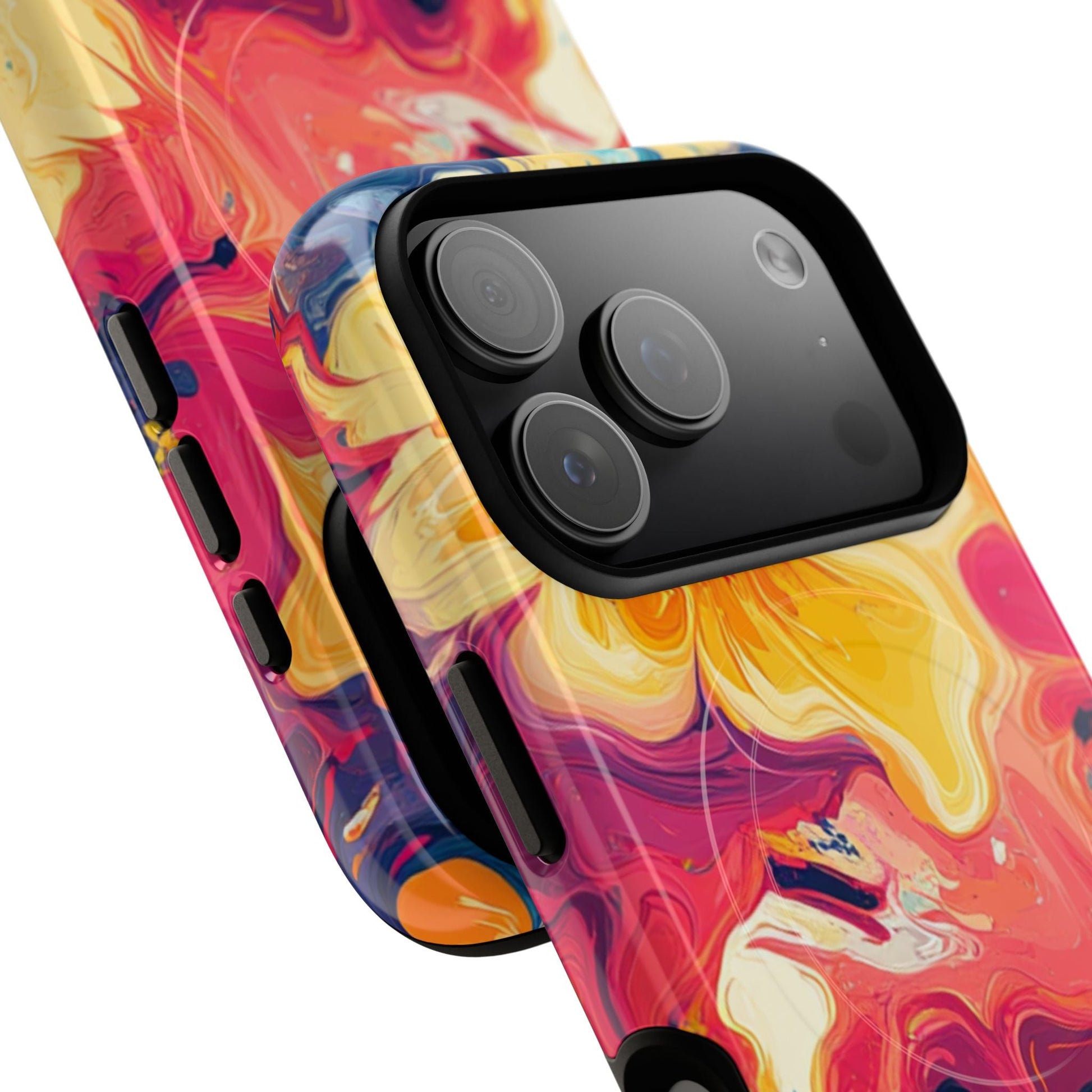 Colorful Floral Swirl MagSafe Phone Case, Artsulli - Art is Long, Life is Short, Phone Case, , , , , , , 