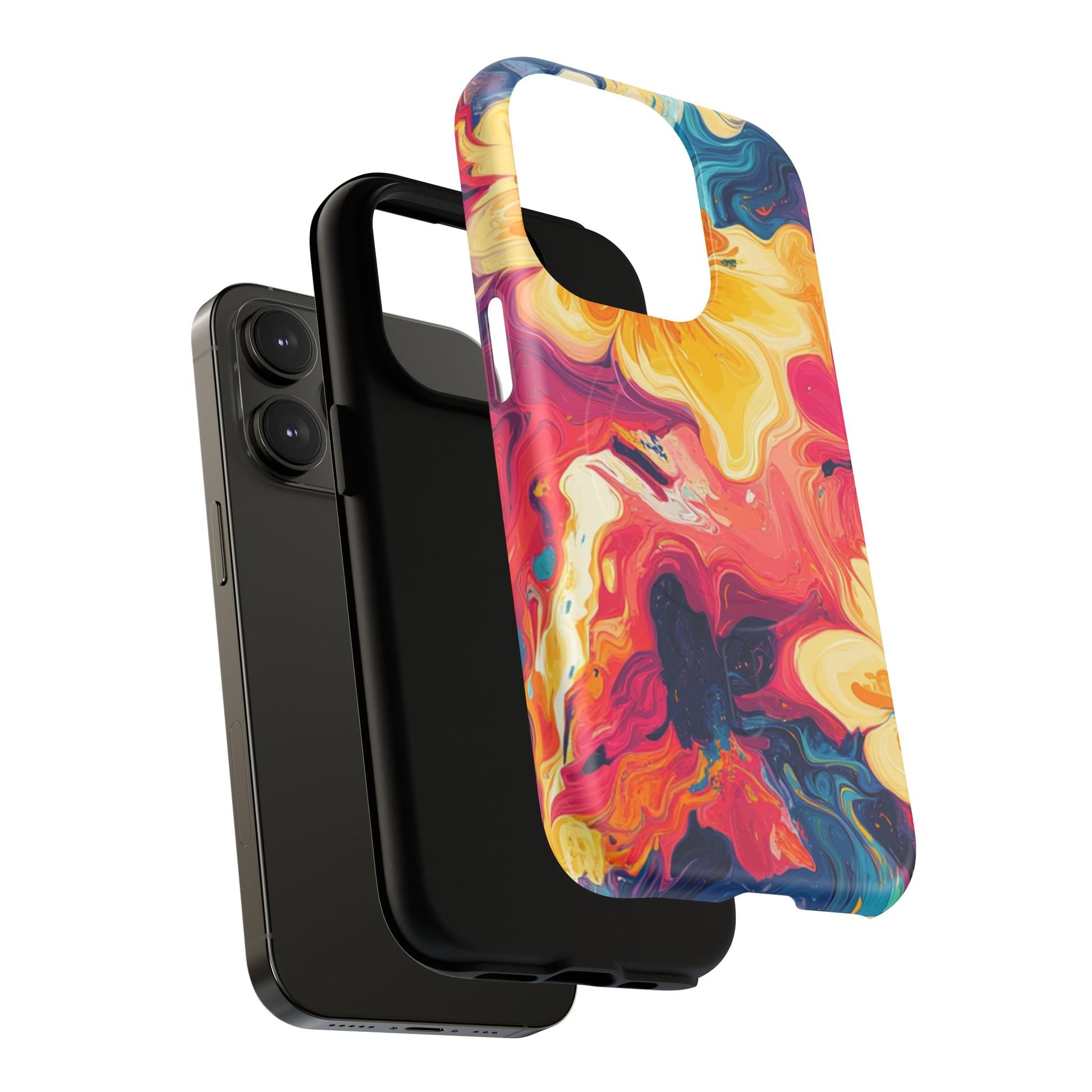 Colorful Floral Swirl MagSafe Phone Case, Artsulli - Art is Long, Life is Short, Phone Case, , , , , , , 