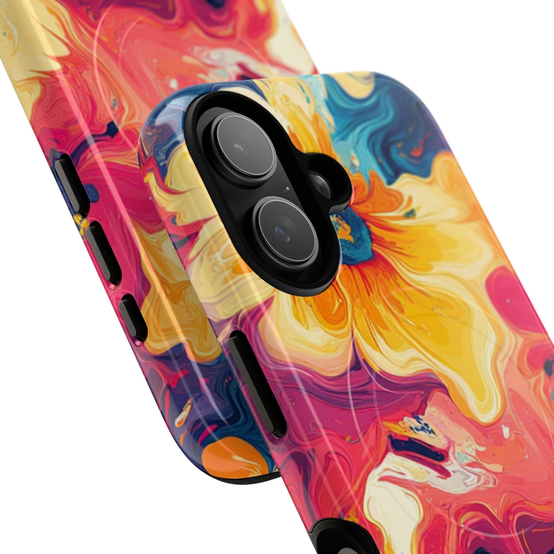 Colorful Floral Swirl MagSafe Phone Case, Artsulli - Art is Long, Life is Short, Phone Case, , , , , , , 