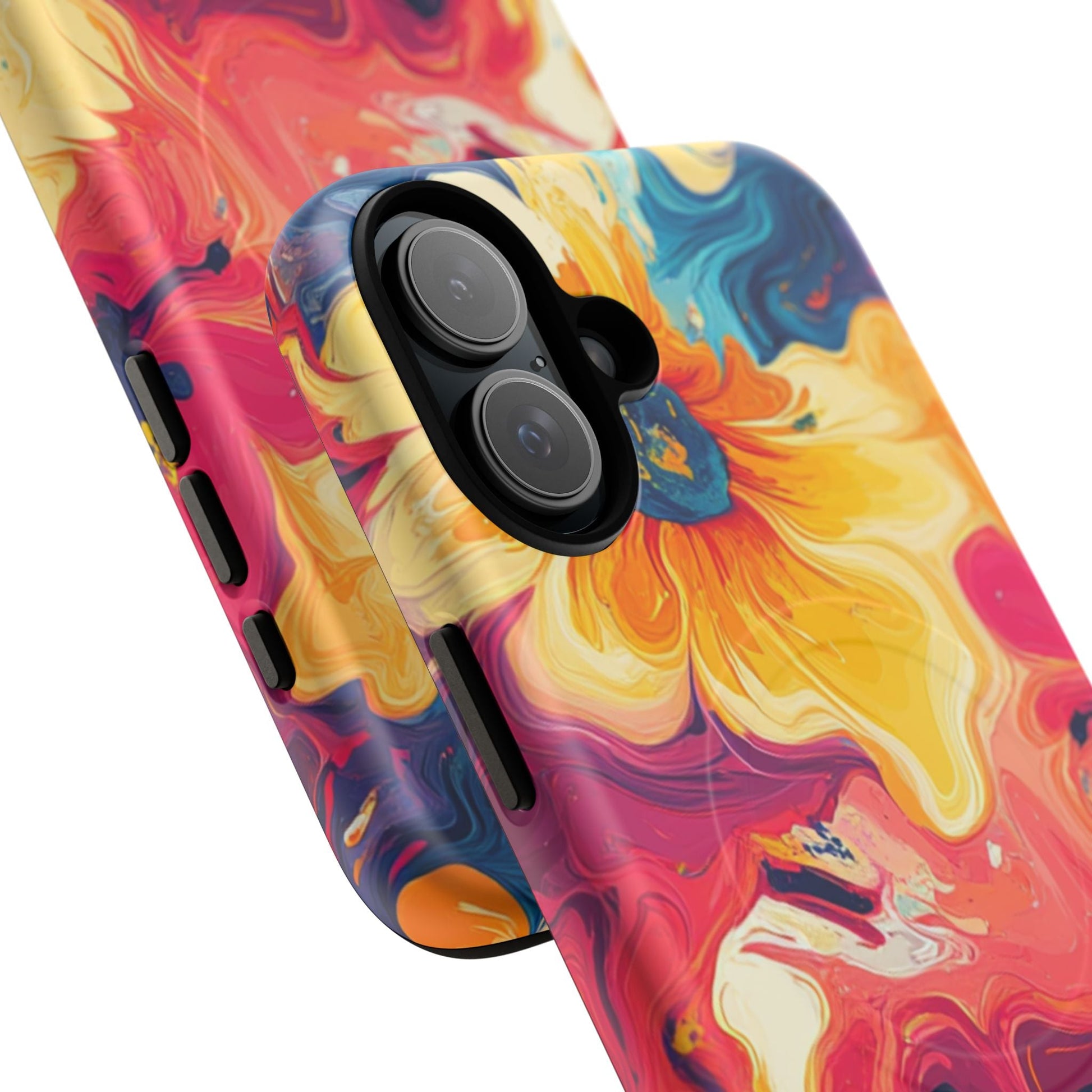Colorful Floral Swirl MagSafe Phone Case, Artsulli - Art is Long, Life is Short, Phone Case, , , , , , , 
