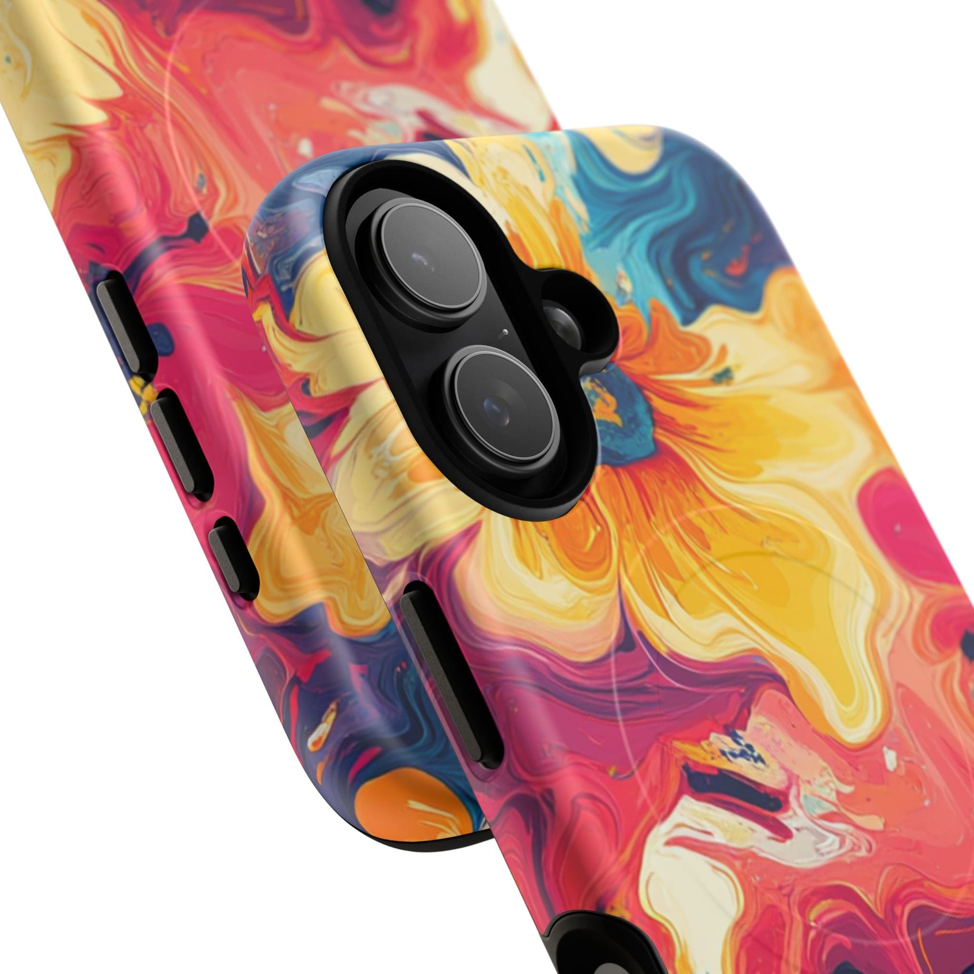 Colorful Floral Swirl MagSafe Phone Case, Artsulli - Art is Long, Life is Short, Phone Case, , , , , , , 