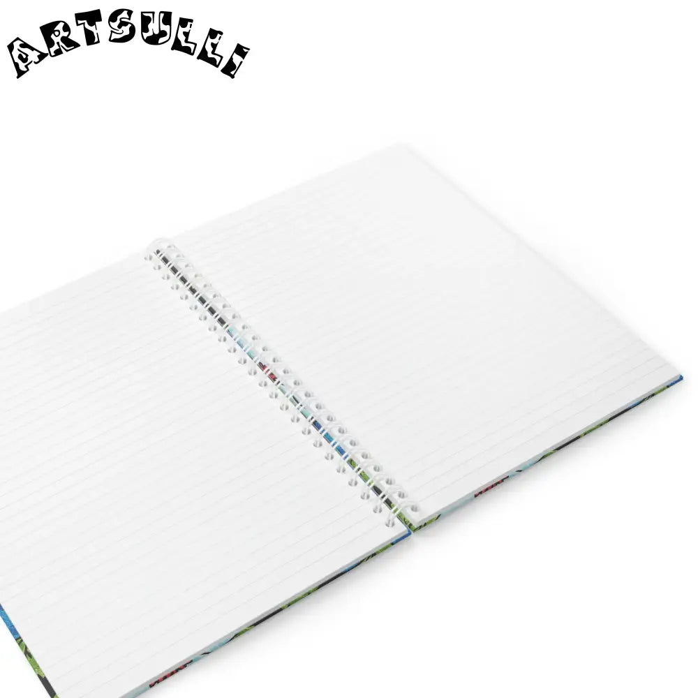JAKKOUTTHEBXX Colorful Floral Wide-Ruled Spiral Notebook 2025