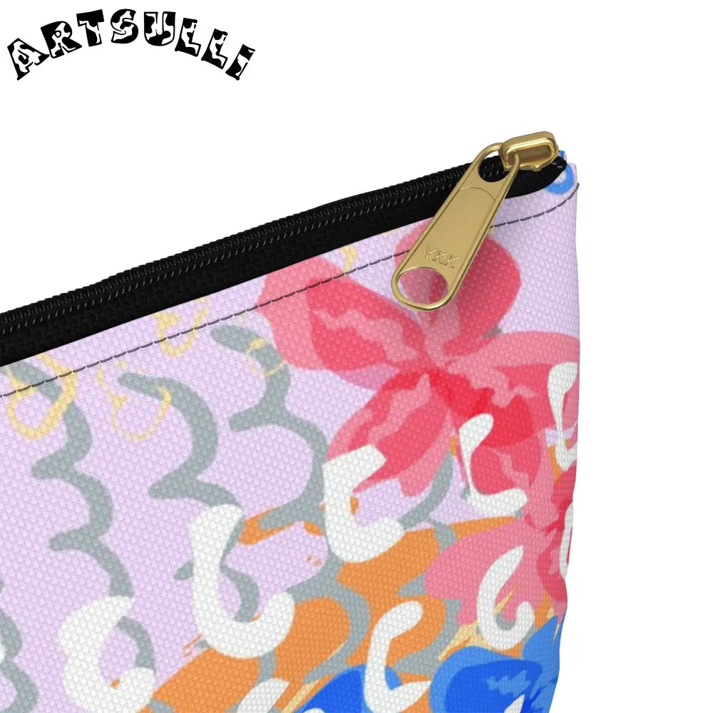 JAKKOUTTHEBXX Colorful Flowers x Doodles Flat Pouch 2025