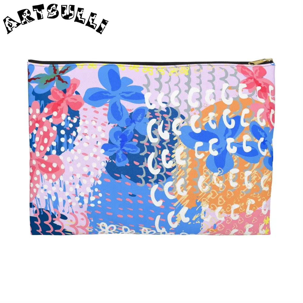 JAKKOUTTHEBXX Colorful Flowers x Doodles Flat Pouch 2025