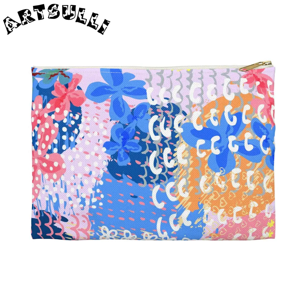 JAKKOUTTHEBXX Colorful Flowers x Doodles Flat Pouch 2025
