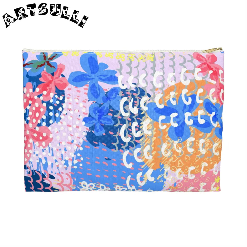 JAKKOUTTHEBXX Colorful Flowers x Doodles Flat Pouch 2025