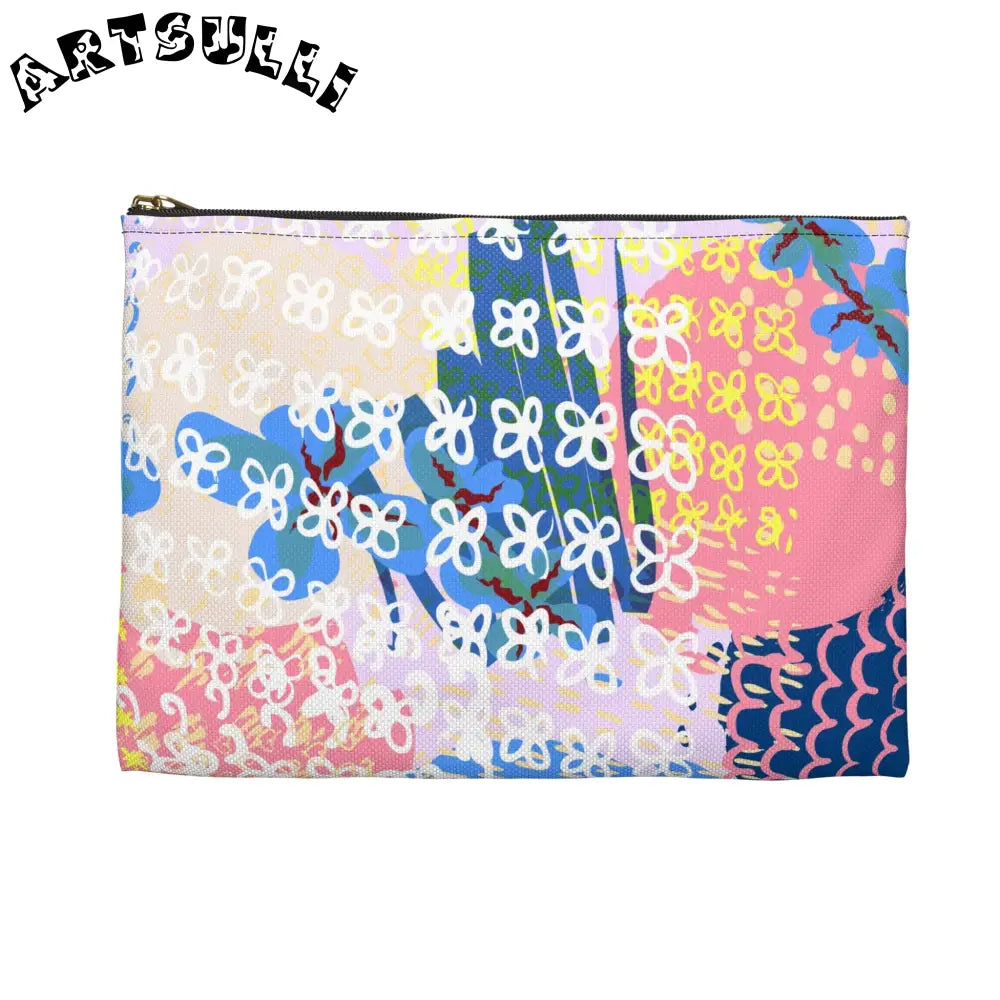 JAKKOUTTHEBXX Colorful Flowers x Doodles Flat Pouch 2025