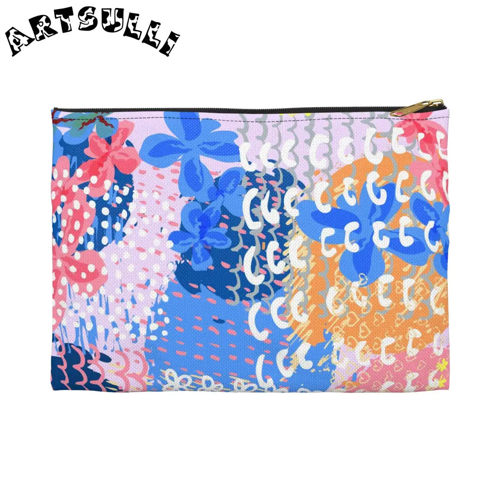 JAKKOUTTHEBXX Colorful Flowers x Doodles Flat Pouch 2025
