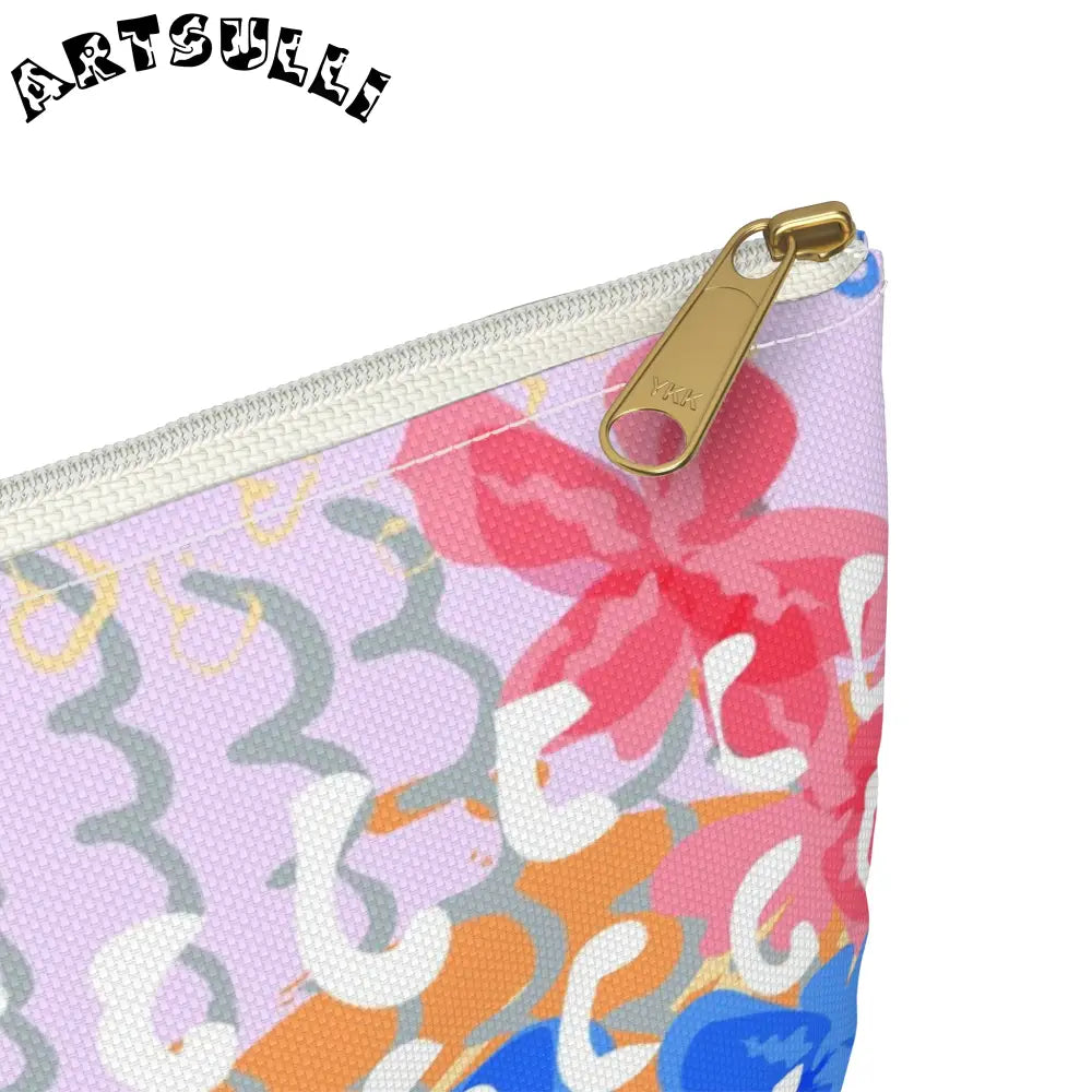 JAKKOUTTHEBXX Colorful Flowers x Doodles Flat Pouch 2025