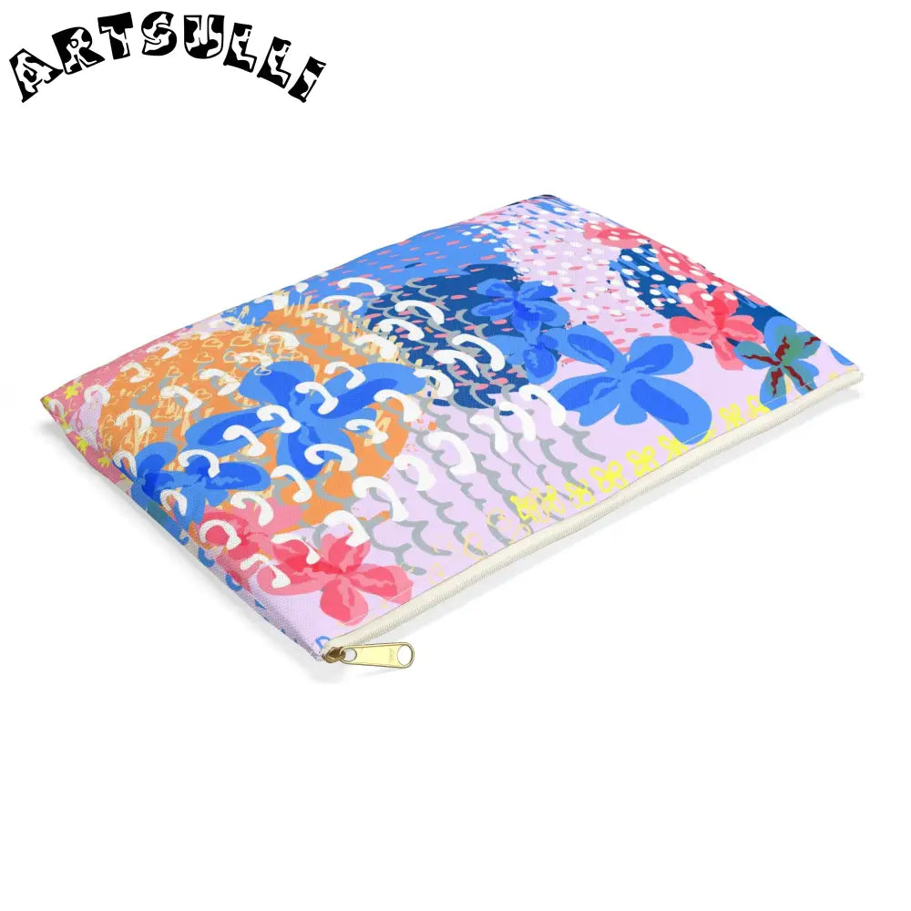 JAKKOUTTHEBXX Colorful Flowers x Doodles Flat Pouch 2025