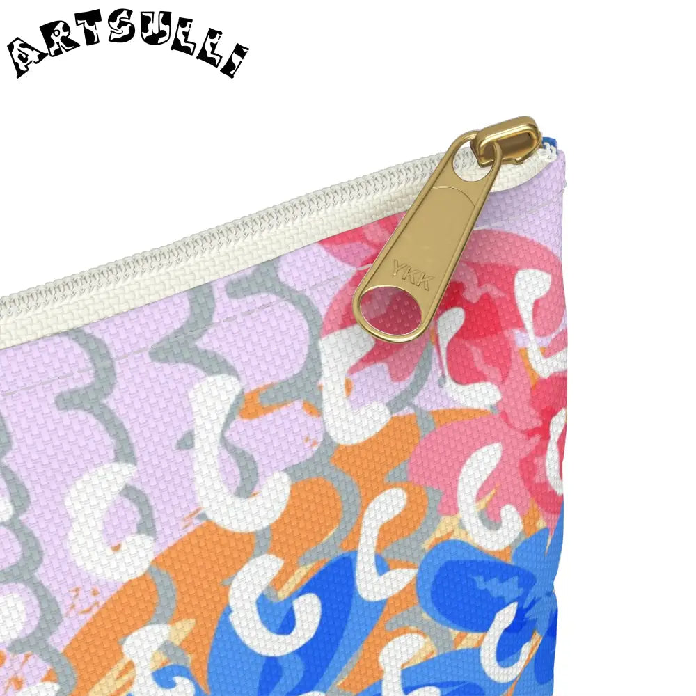 JAKKOUTTHEBXX Colorful Flowers x Doodles Flat Pouch 2025