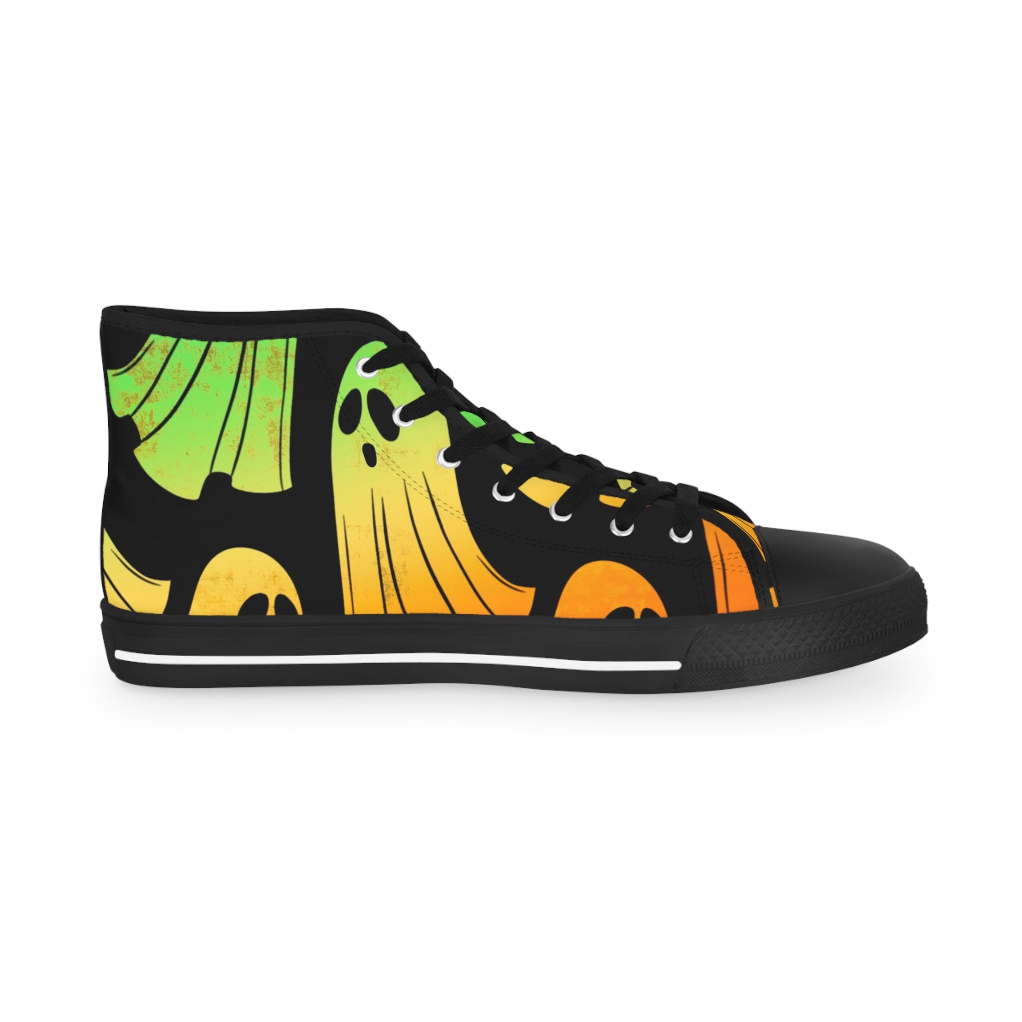 Colorful Ghost High Top Sneakers, Artsulli - Art is Long, Life is Short, Shoes, , , , , , , 