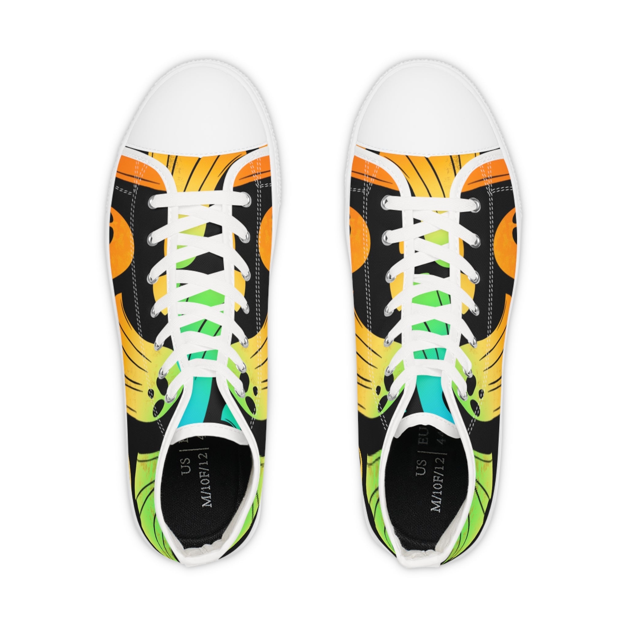 Colorful Ghost High Top Sneakers, Artsulli - Art is Long, Life is Short, Shoes, , , , , , , 