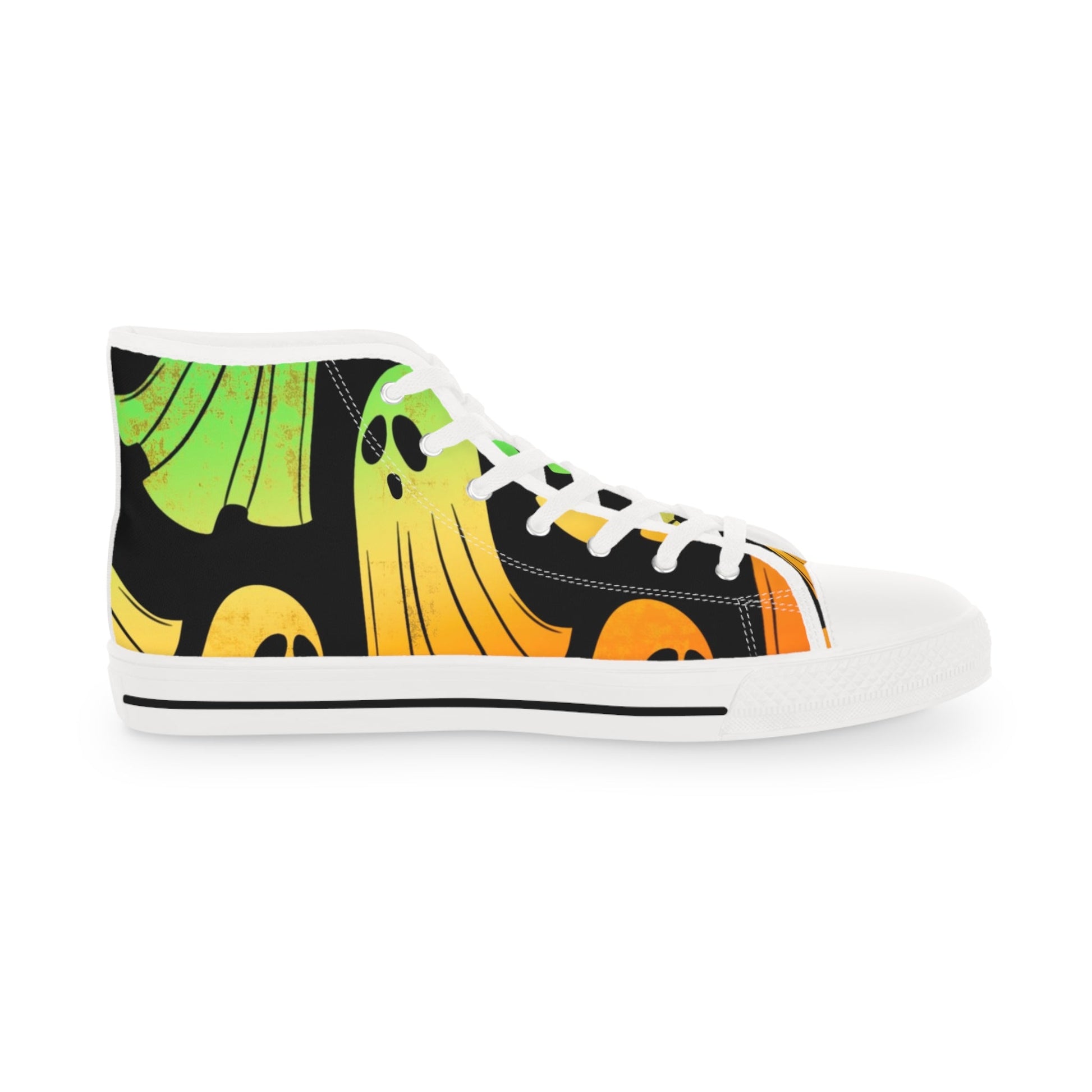 Colorful Ghost High Top Sneakers, Artsulli - Art is Long, Life is Short, Shoes, , , , , , , 
