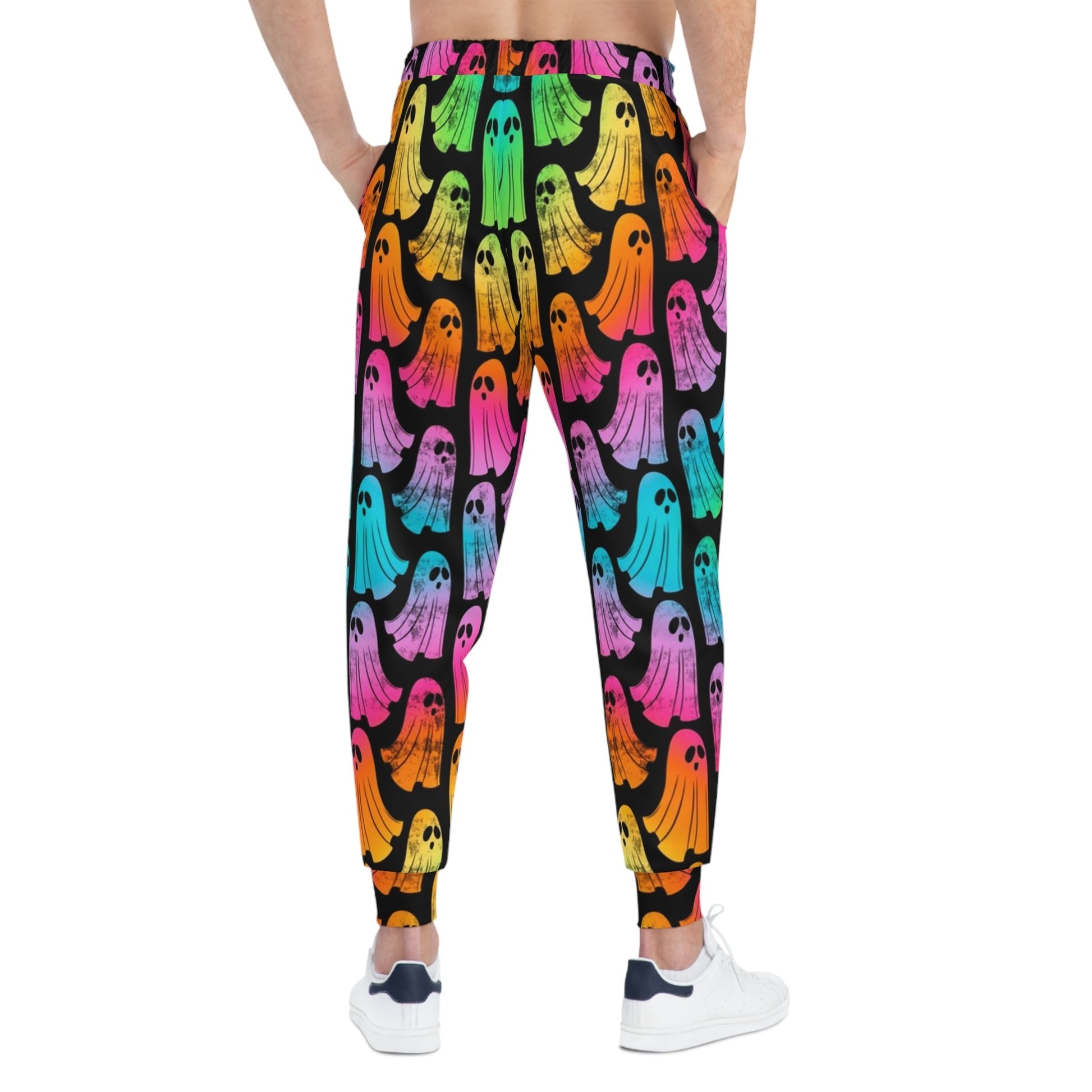 Colorful Ghost Joggers, Artsulli - Art is Long, Life is Short, All Over Prints, , , , , , , 